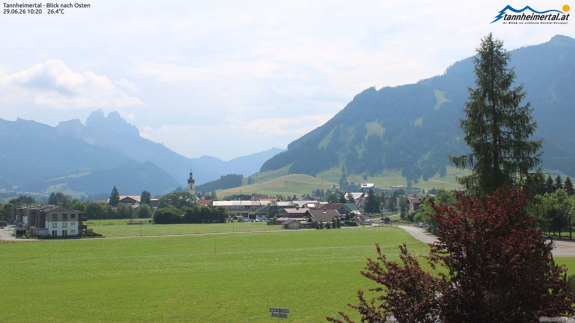 Archived image Webcam Ski Resort Schattwald Zöblen