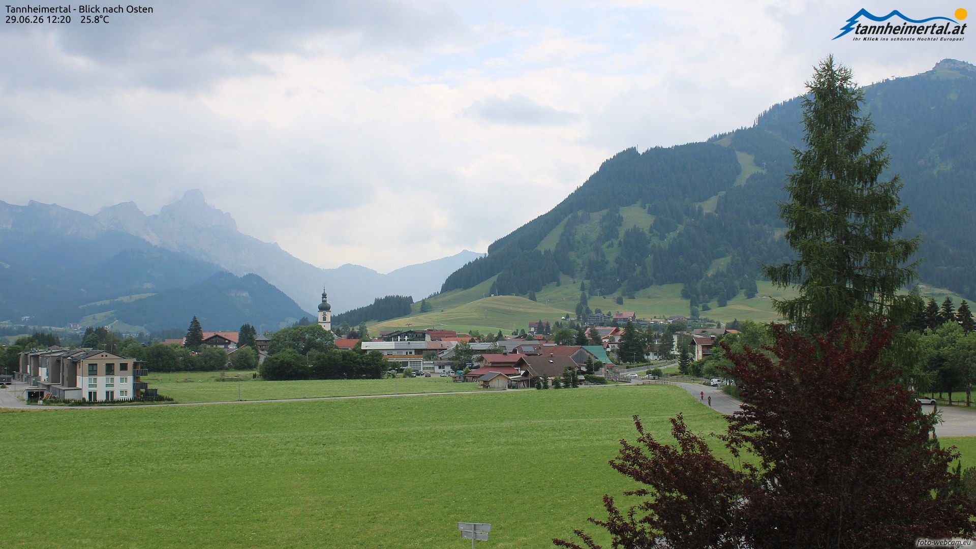 Archived image Webcam Ski Resort Schattwald Zöblen