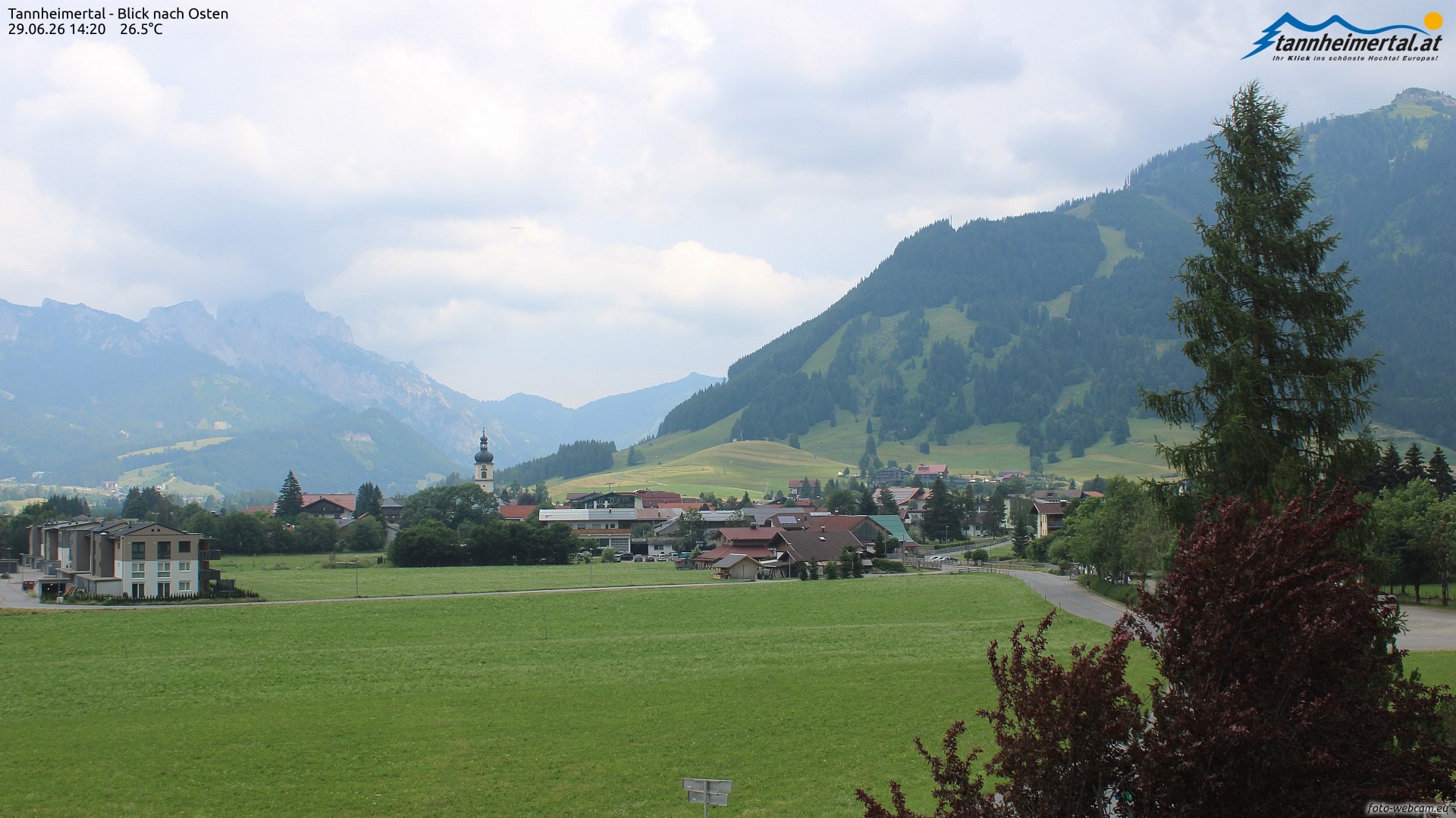 Archived image Webcam Ski Resort Schattwald Zöblen