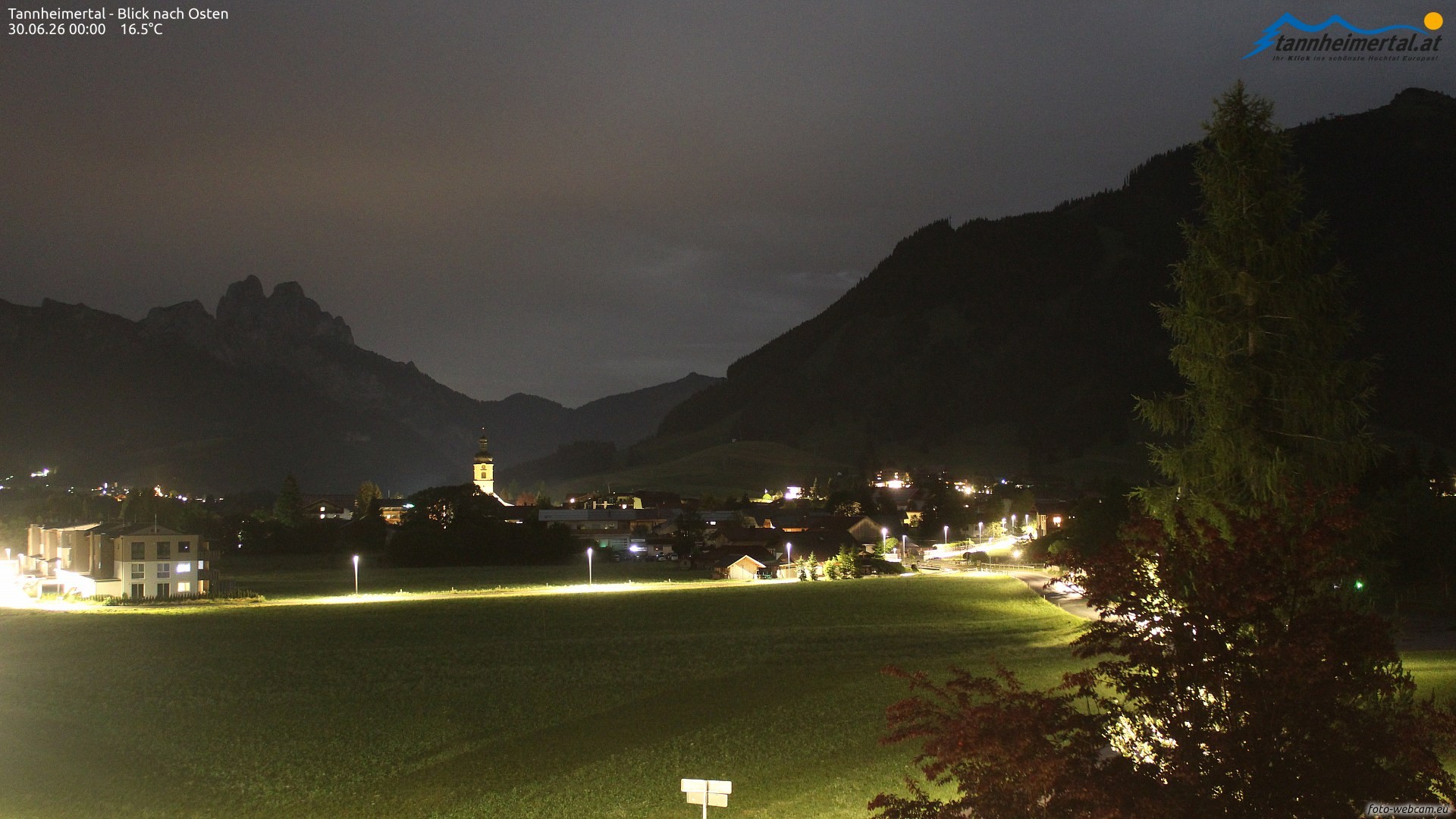 Archiv Foto Webcam Blick ins Tannheimer Tal