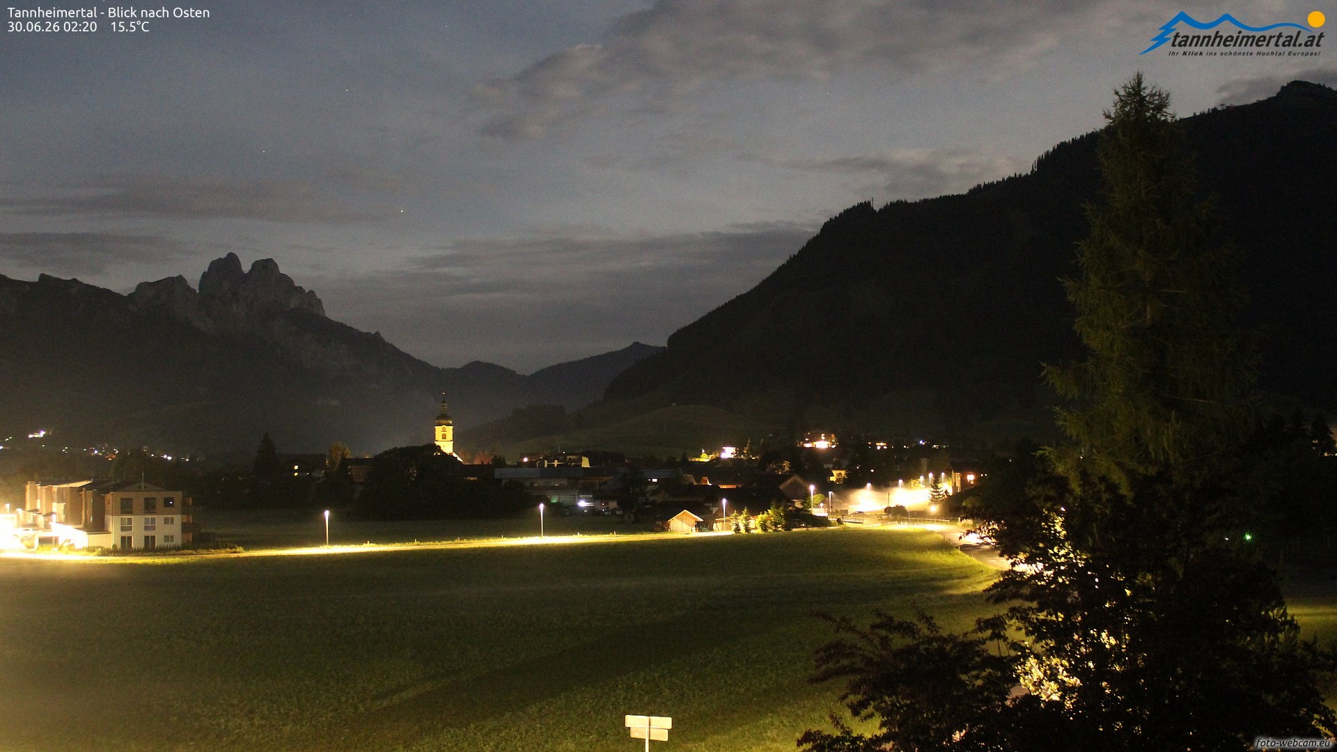 Archiv Foto Webcam Blick ins Tannheimer Tal