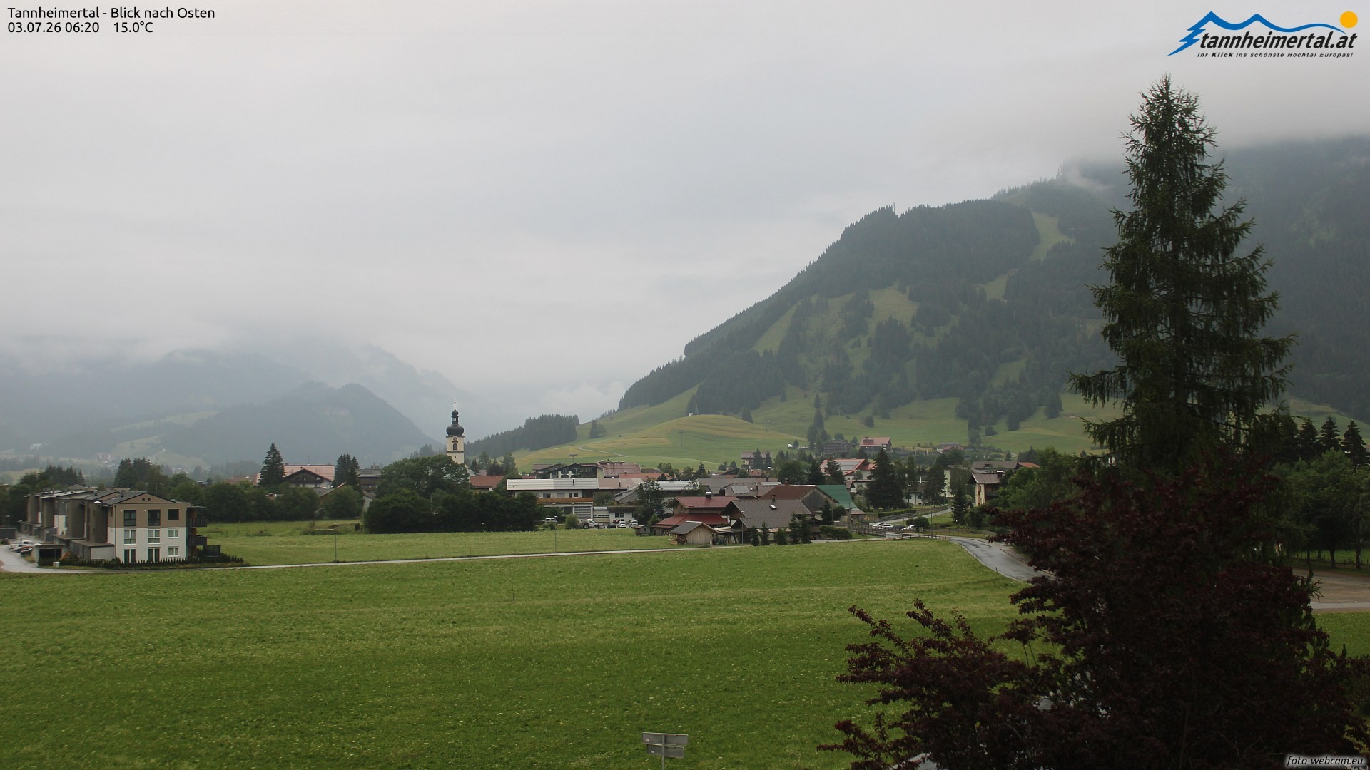Archived image Webcam Ski Resort Schattwald Zöblen