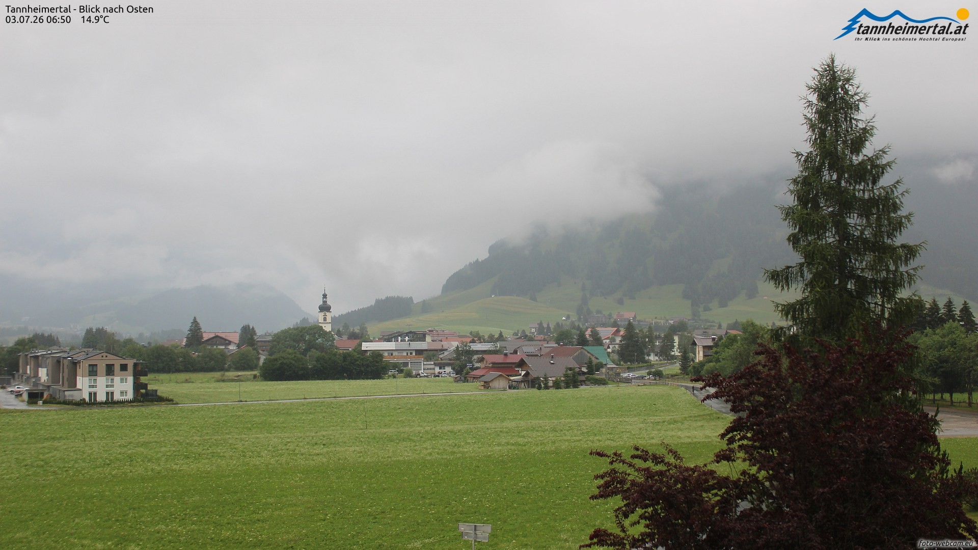 Archived image Webcam Ski Resort Schattwald Zöblen