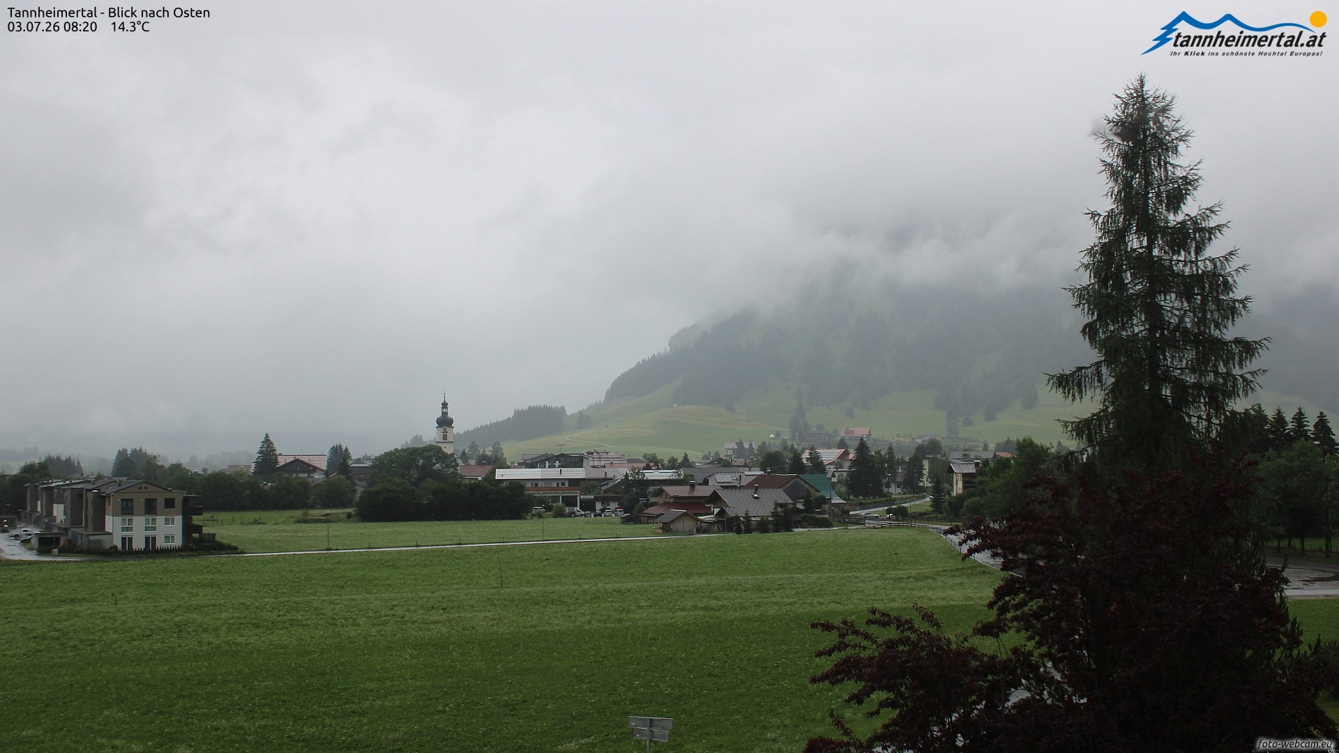 Archived image Webcam Ski Resort Schattwald Zöblen