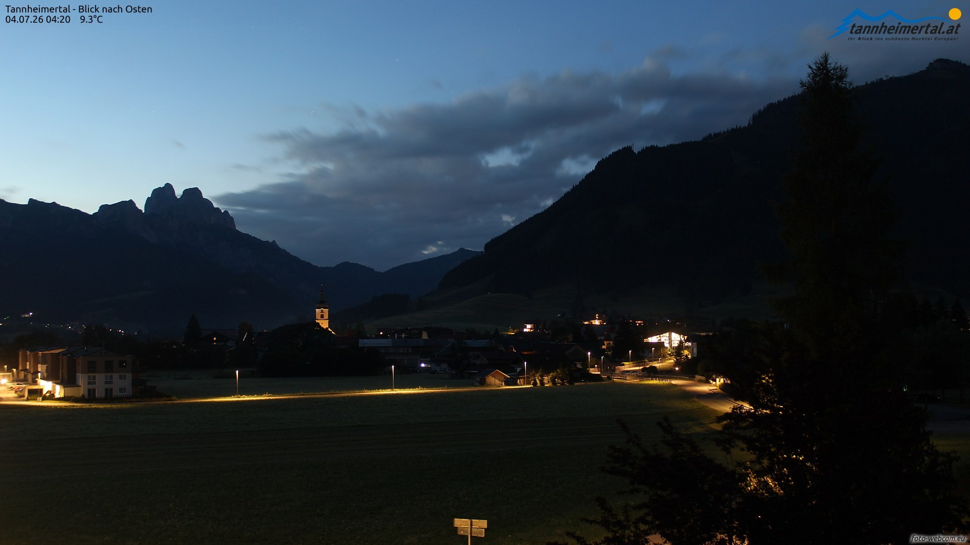 Archiv Foto Webcam Blick ins Tannheimer Tal