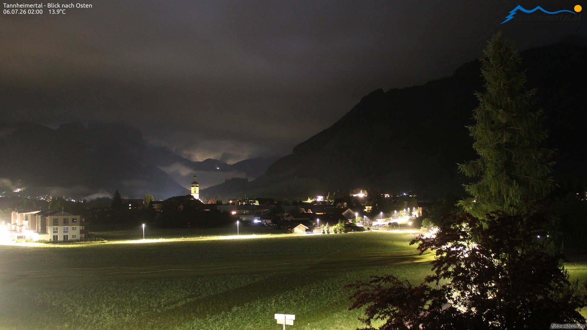 Archiv Foto Webcam Blick ins Tannheimer Tal