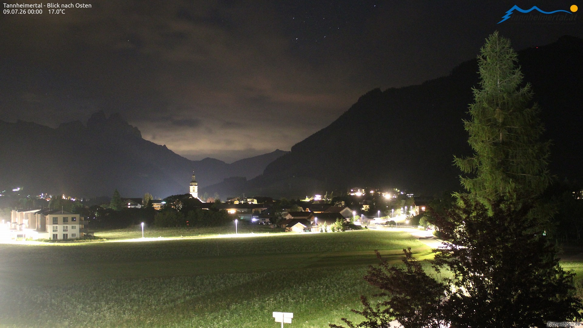Archiv Foto Webcam Blick ins Tannheimer Tal