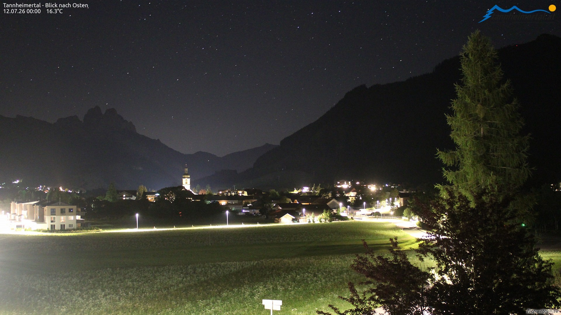 Archiv Foto Webcam Blick ins Tannheimer Tal