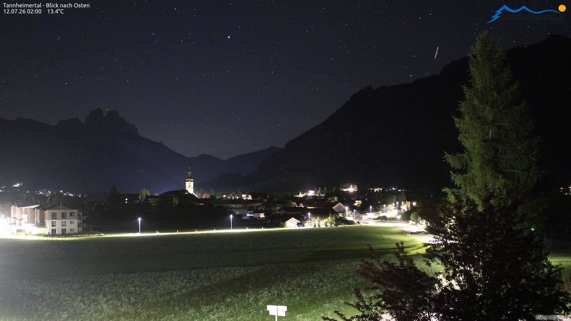 Archiv Foto Webcam Blick ins Tannheimer Tal