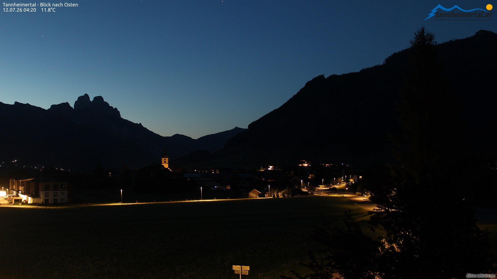 Archiv Foto Webcam Blick ins Tannheimer Tal