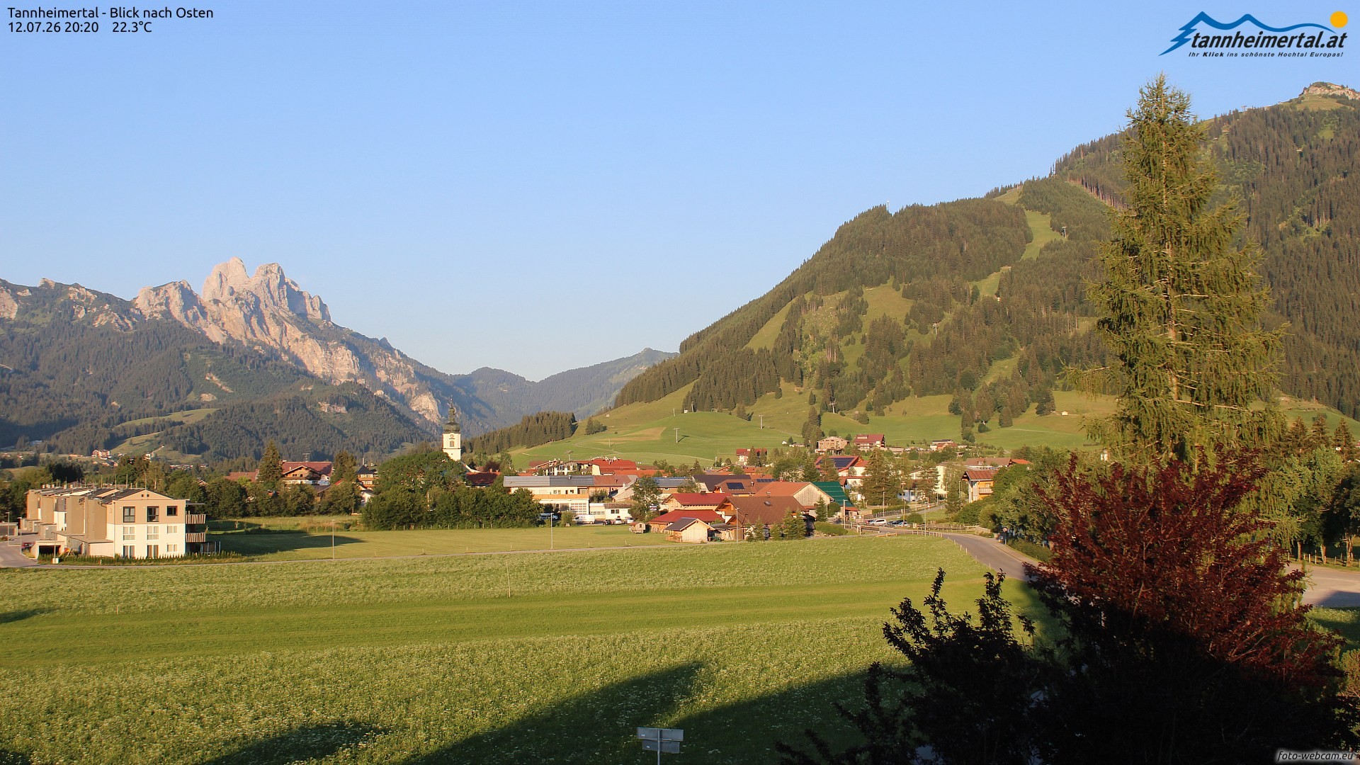 Archived image Webcam Ski Resort Schattwald Zöblen