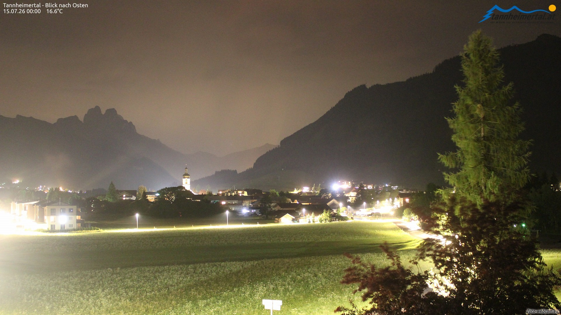 Archiv Foto Webcam Blick ins Tannheimer Tal