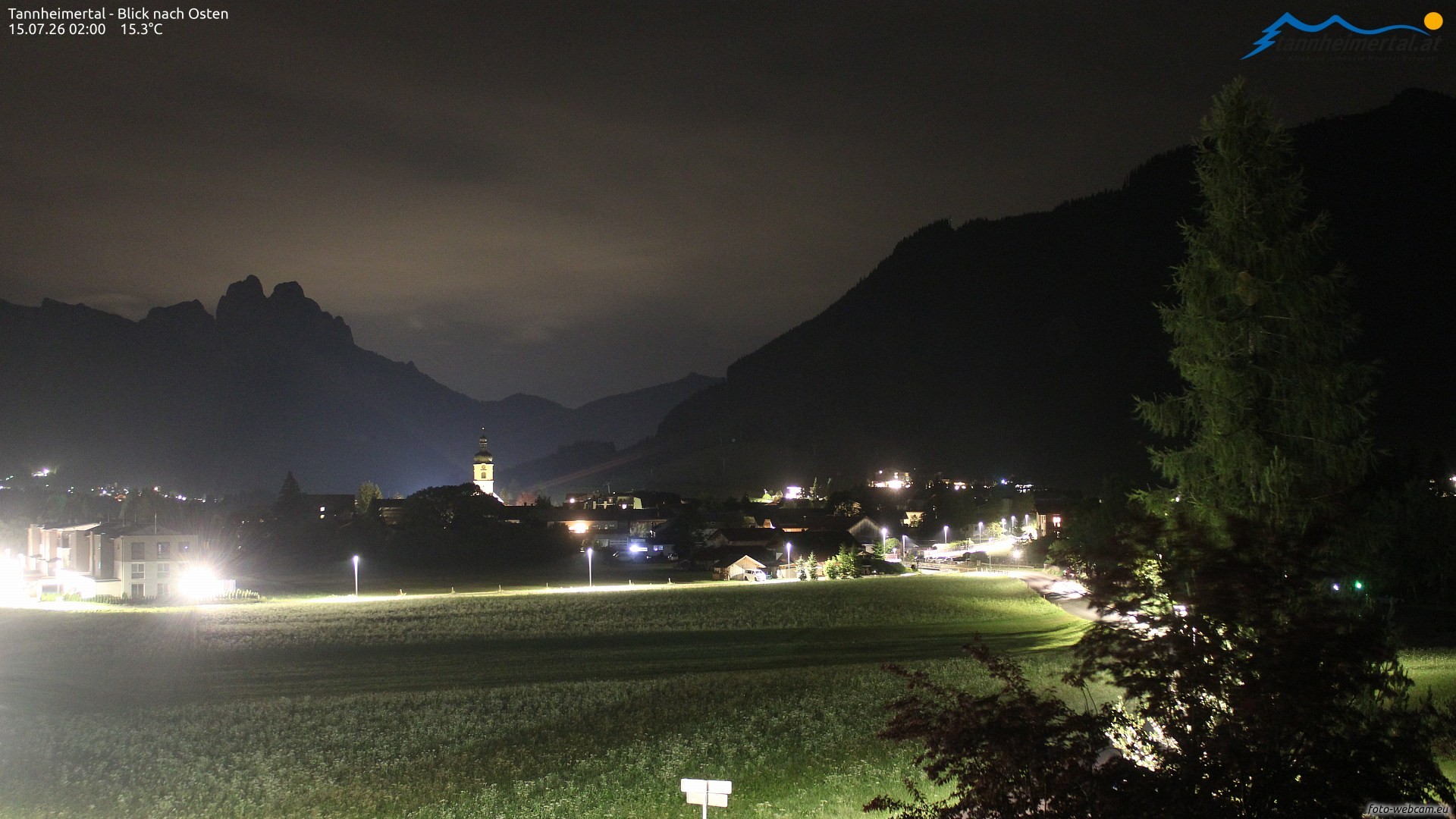 Archiv Foto Webcam Blick ins Tannheimer Tal