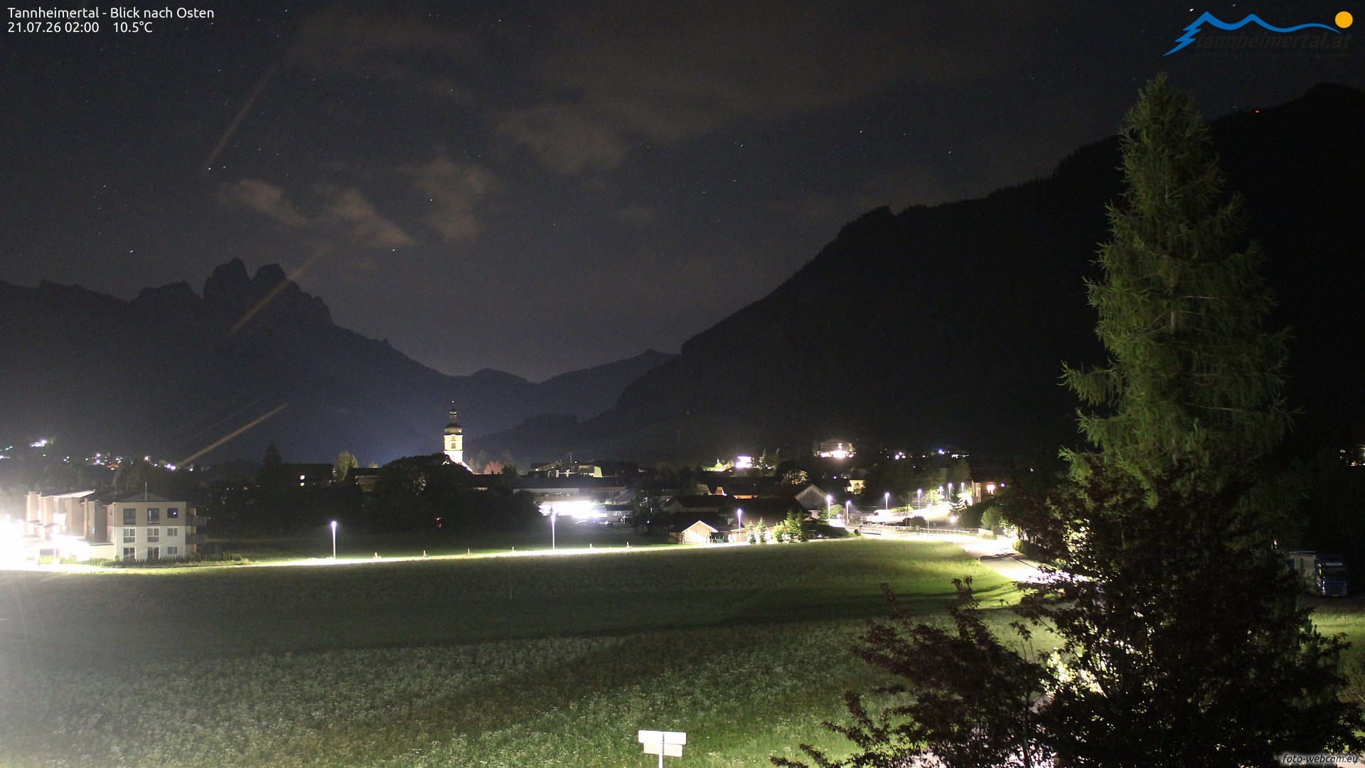 Archiv Foto Webcam Blick ins Tannheimer Tal