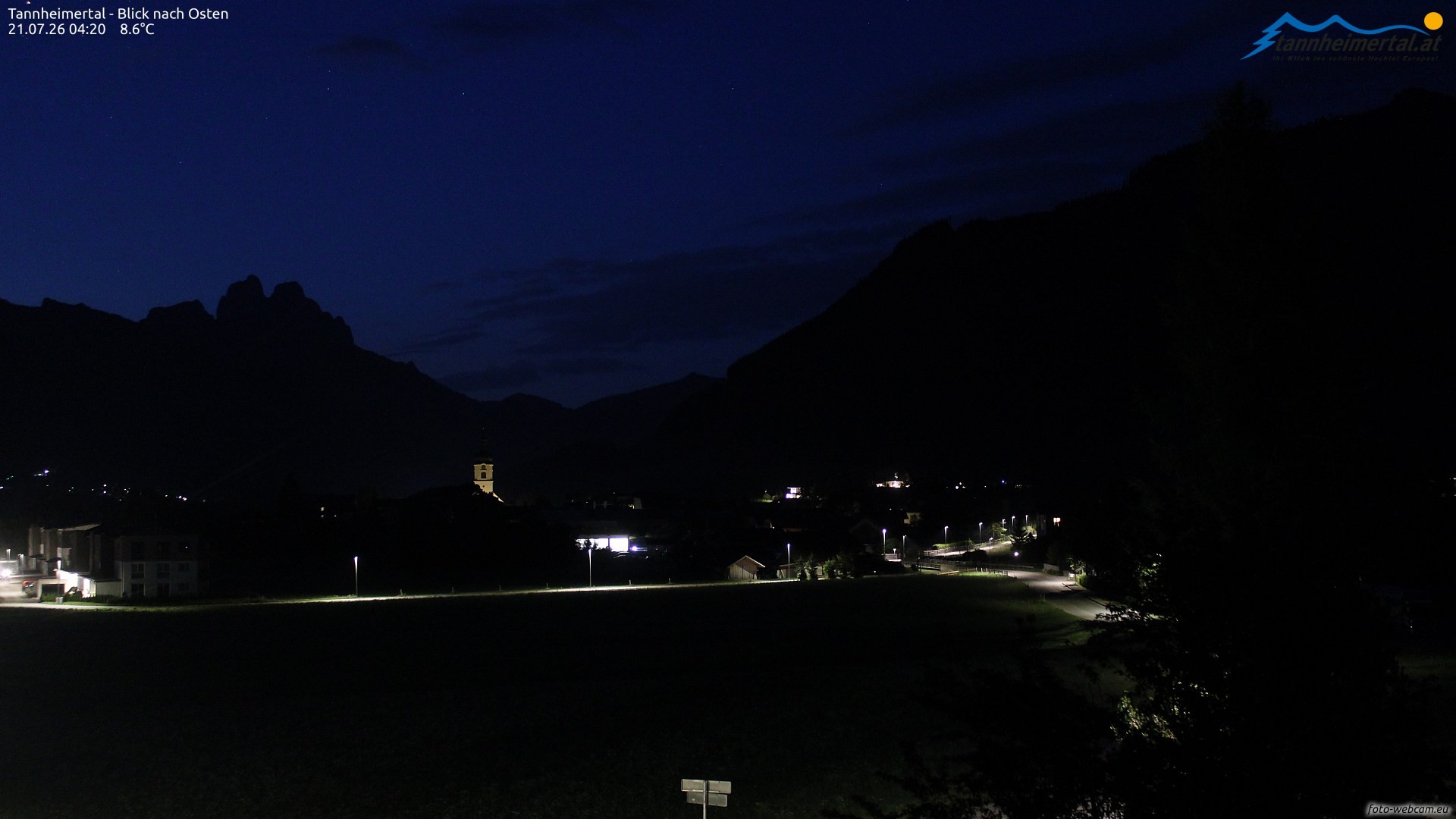 Archiv Foto Webcam Blick ins Tannheimer Tal