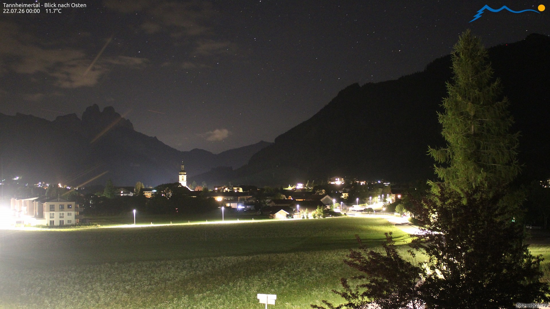 Archiv Foto Webcam Blick ins Tannheimer Tal