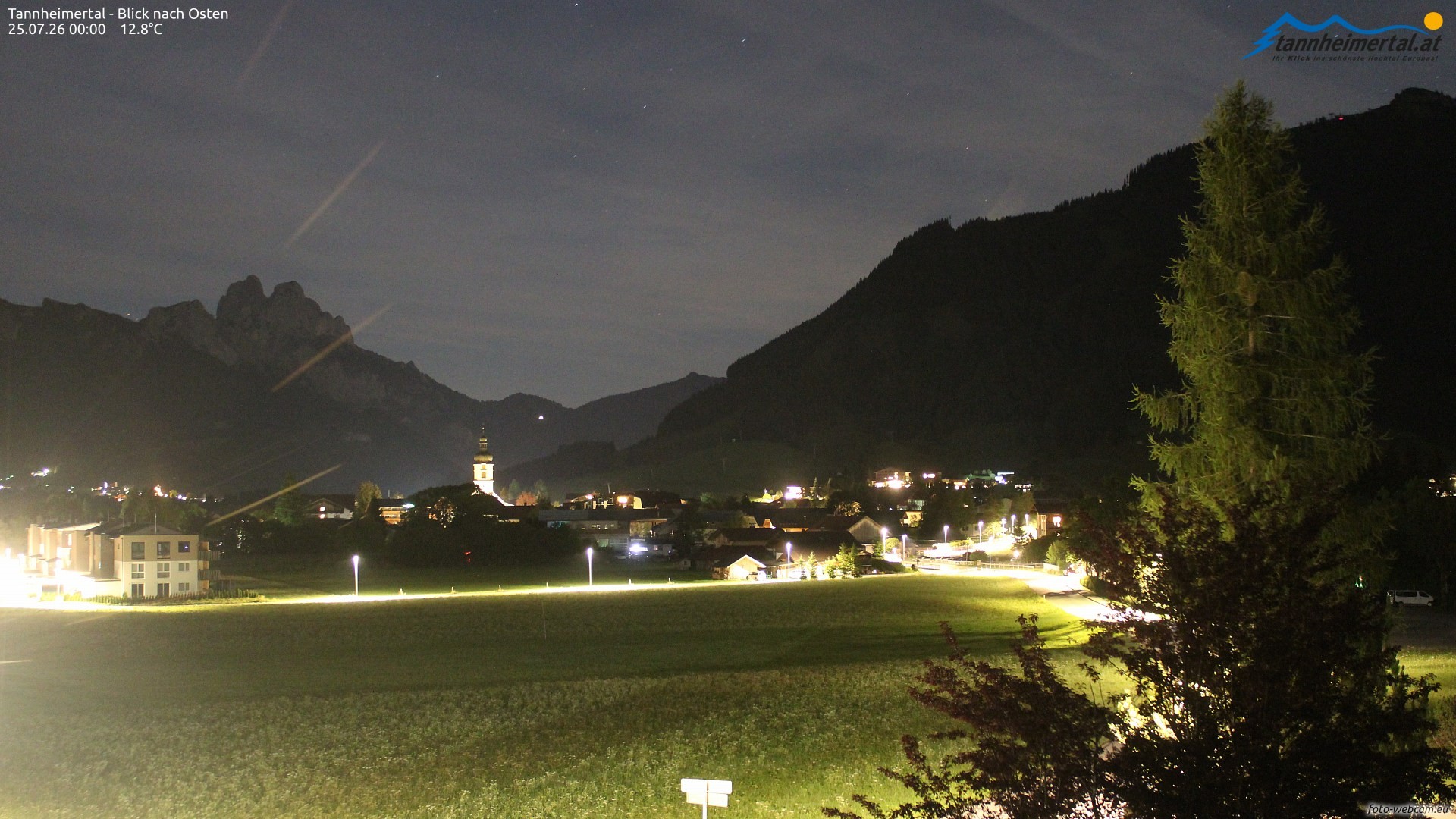 Archiv Foto Webcam Blick ins Tannheimer Tal