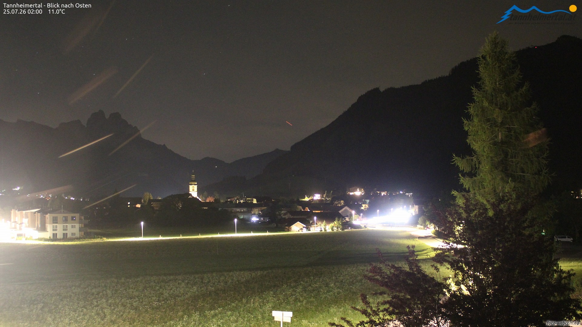 Archiv Foto Webcam Blick ins Tannheimer Tal