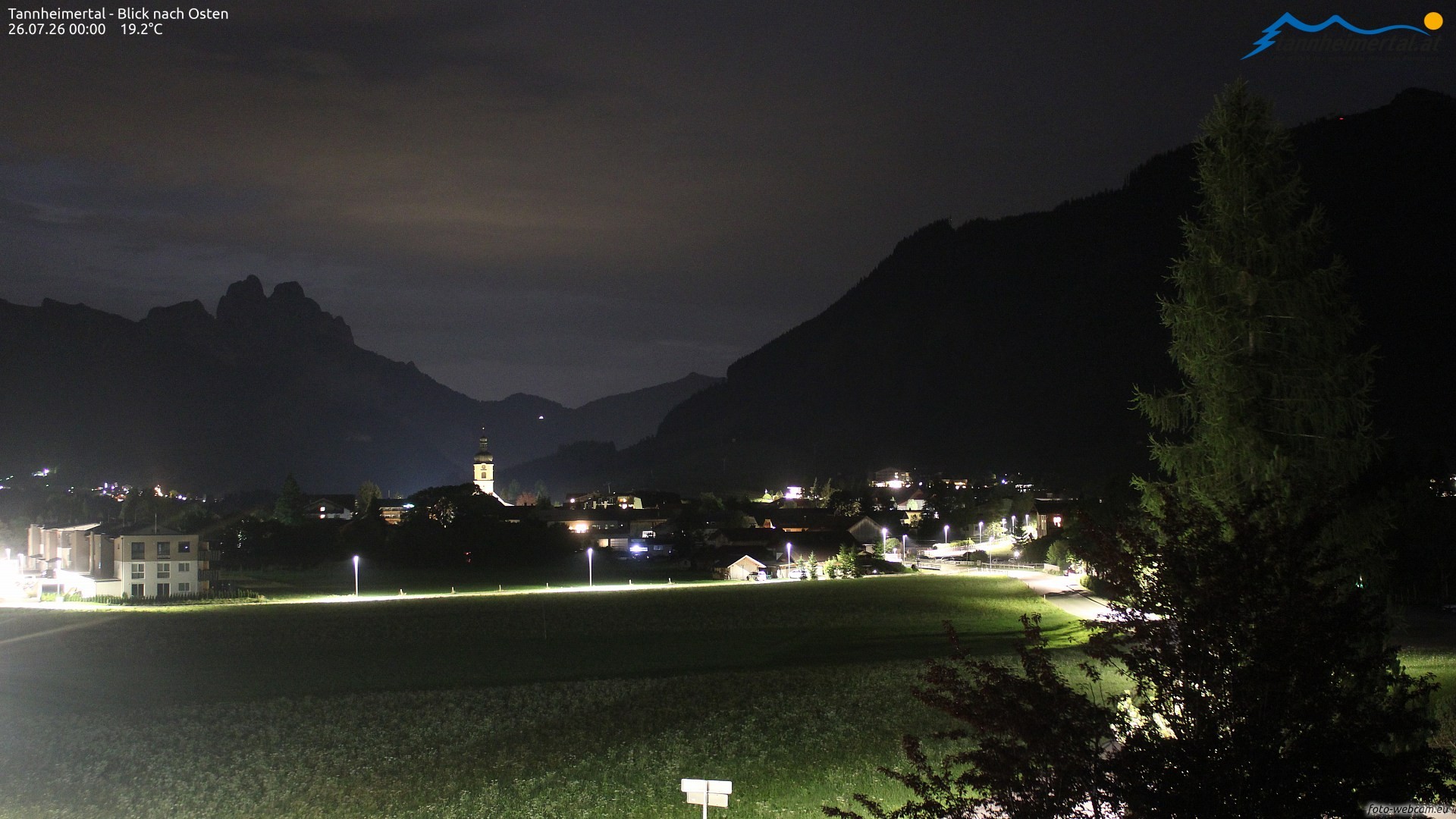 Archiv Foto Webcam Blick ins Tannheimer Tal