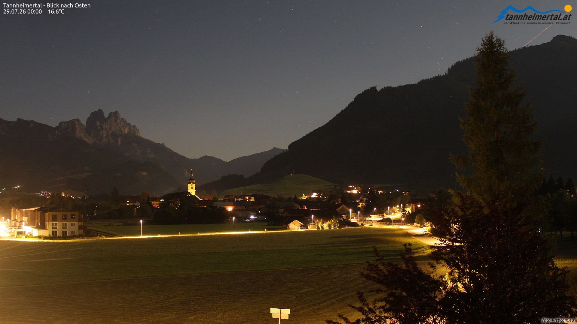Archiv Foto Webcam Blick ins Tannheimer Tal