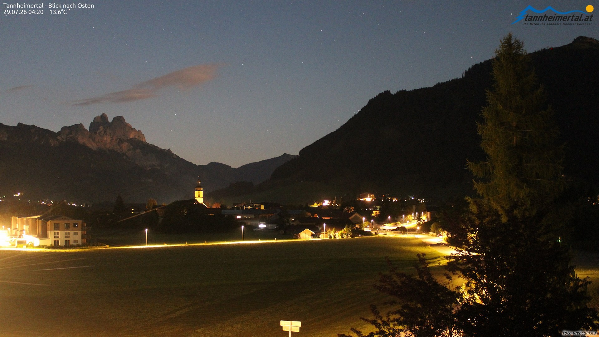 Archiv Foto Webcam Blick ins Tannheimer Tal