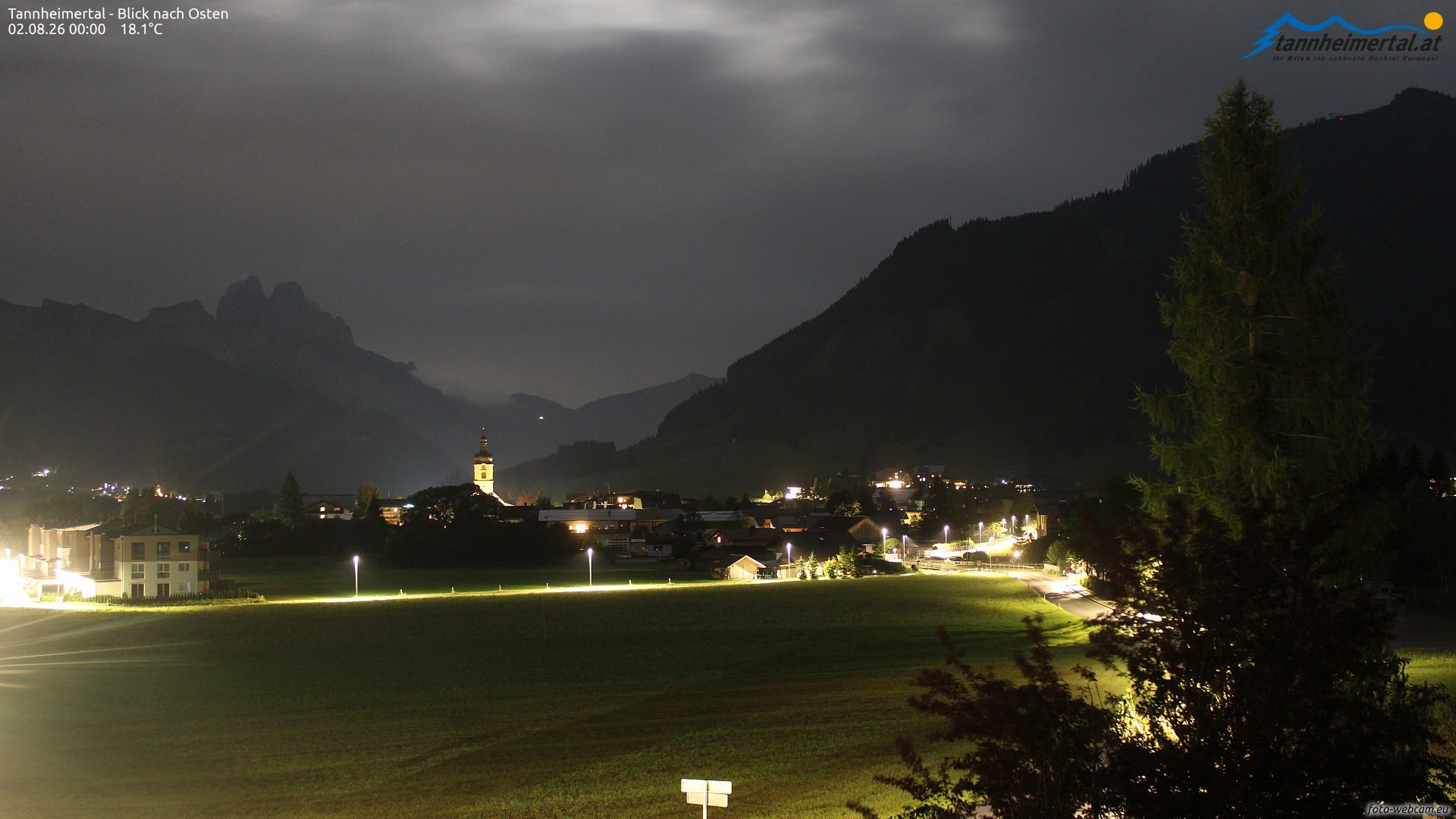 Archiv Foto Webcam Blick ins Tannheimer Tal