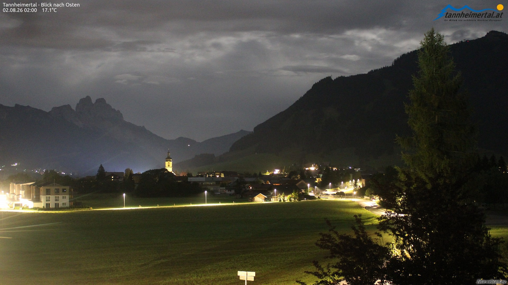 Archiv Foto Webcam Blick ins Tannheimer Tal