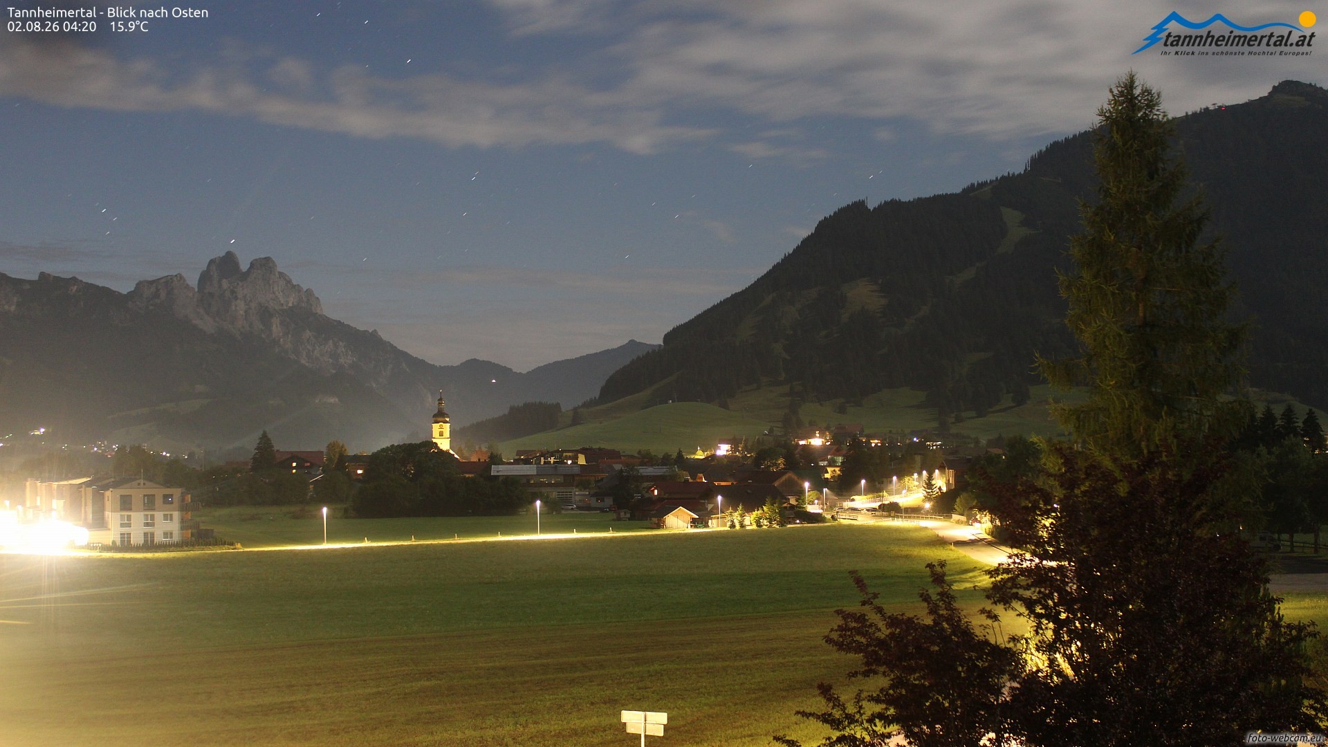 Archiv Foto Webcam Blick ins Tannheimer Tal