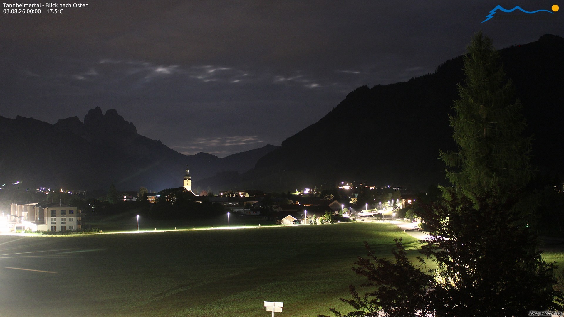 Archiv Foto Webcam Blick ins Tannheimer Tal