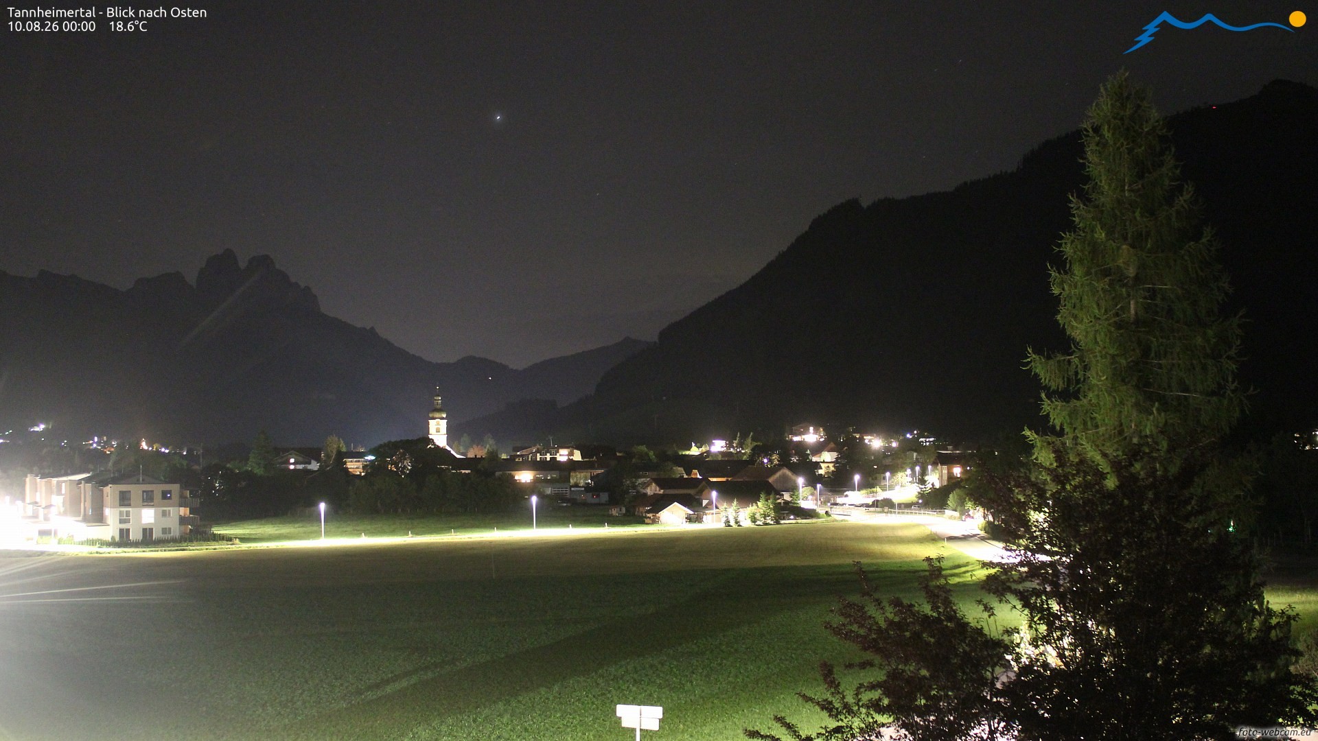 Archiv Foto Webcam Blick ins Tannheimer Tal
