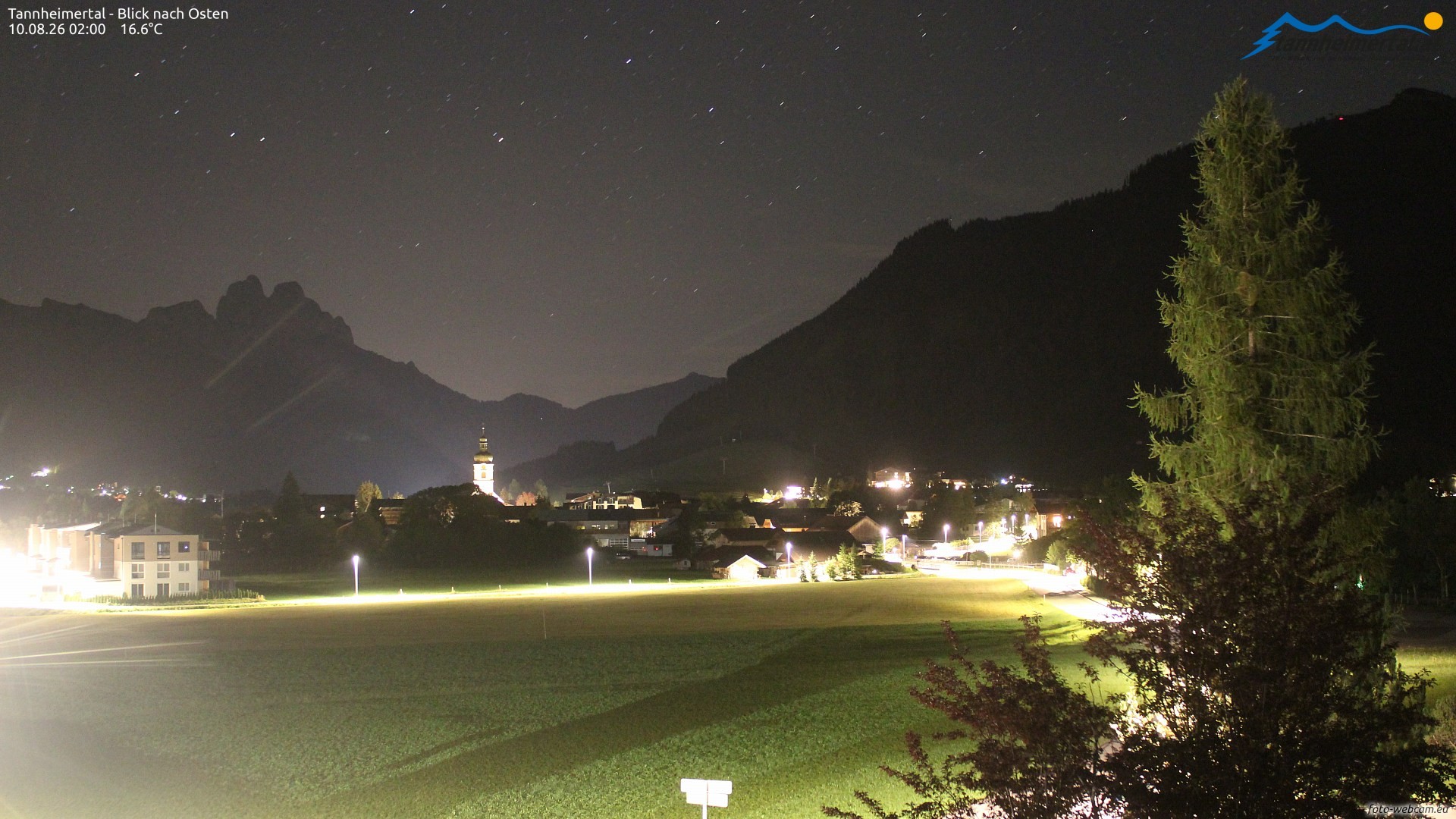 Archiv Foto Webcam Blick ins Tannheimer Tal