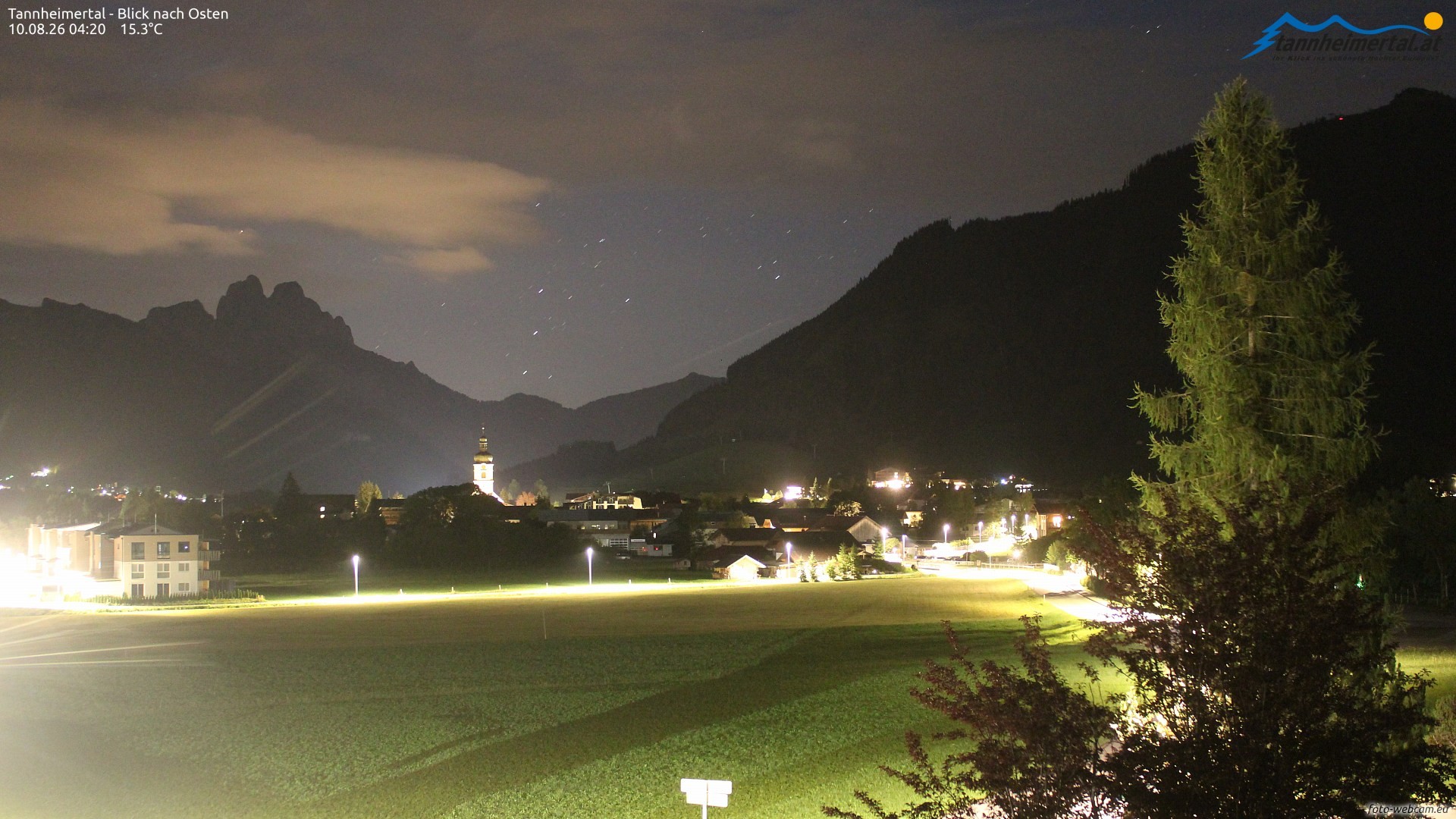 Archiv Foto Webcam Blick ins Tannheimer Tal