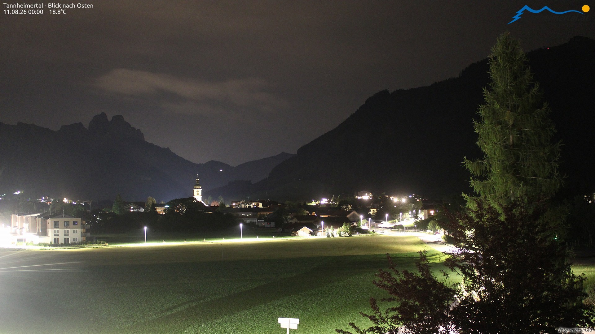 Archiv Foto Webcam Blick ins Tannheimer Tal
