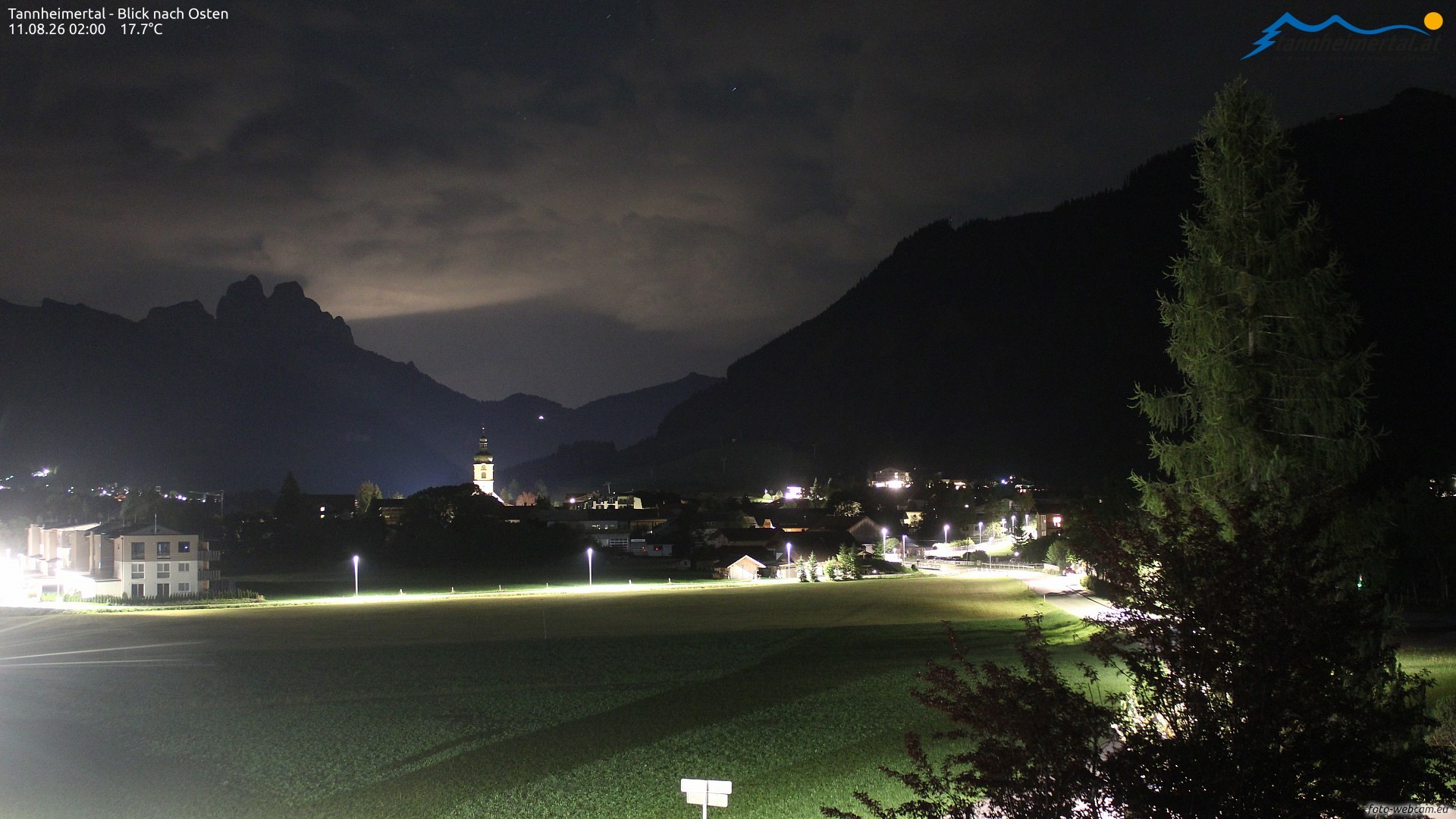 Archiv Foto Webcam Blick ins Tannheimer Tal