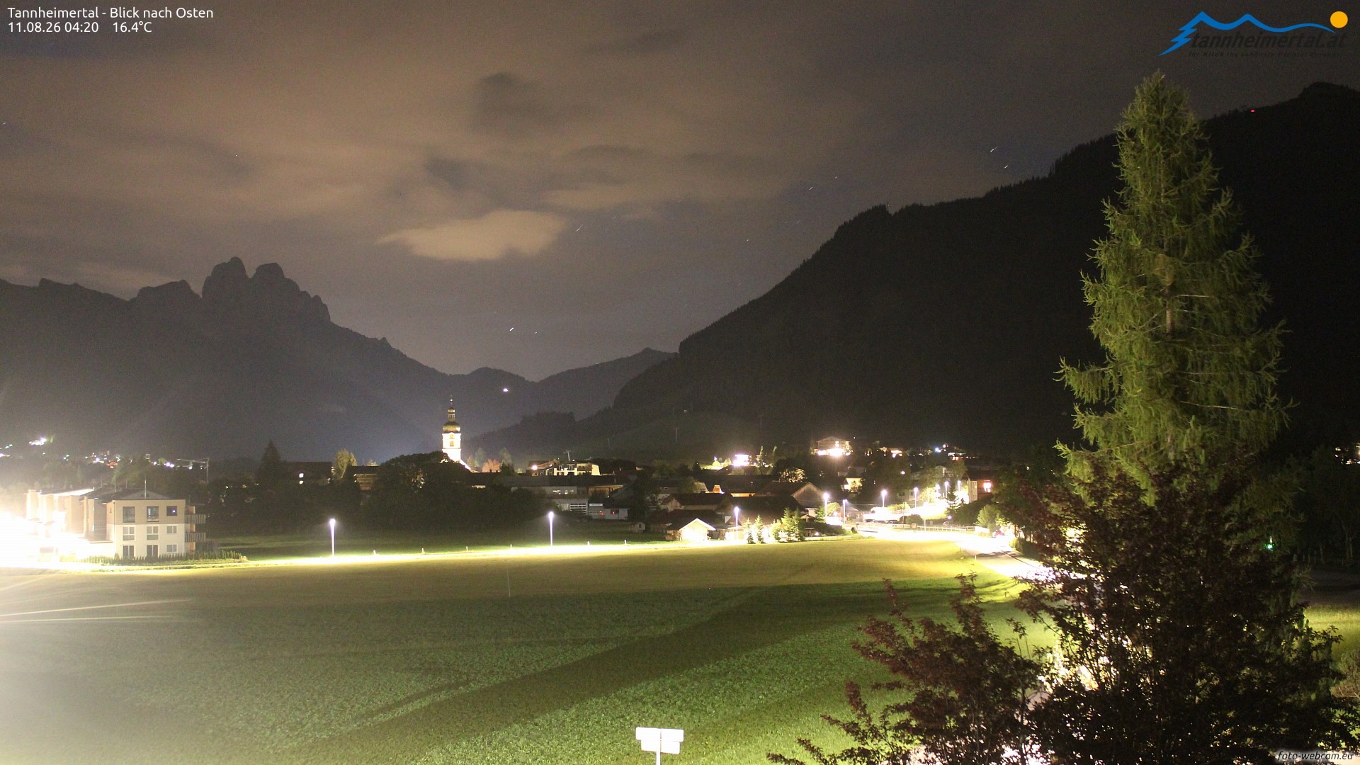 Archiv Foto Webcam Blick ins Tannheimer Tal