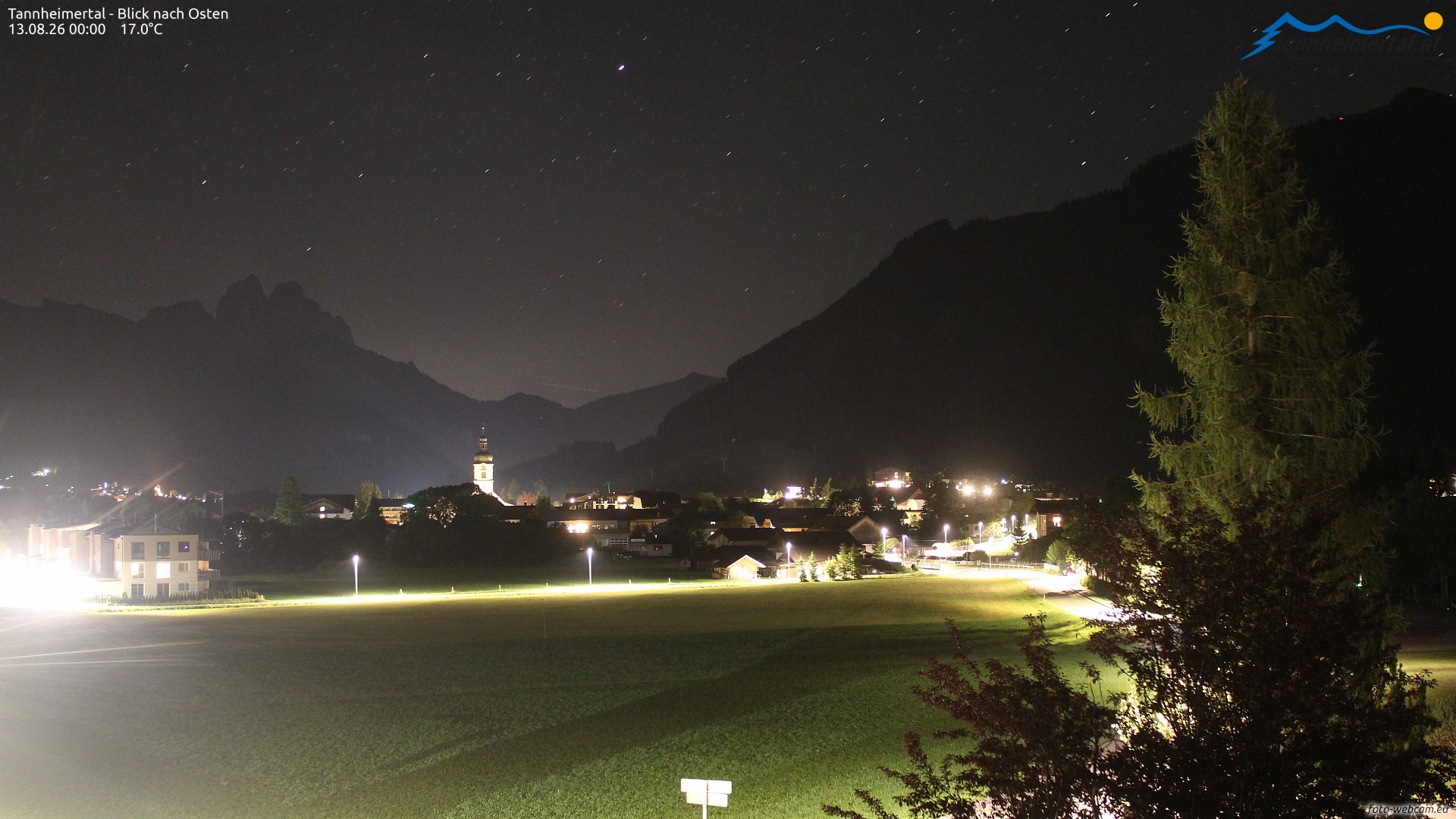 Archiv Foto Webcam Blick ins Tannheimer Tal