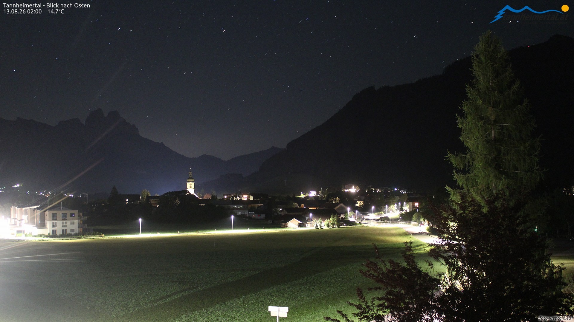 Archiv Foto Webcam Blick ins Tannheimer Tal