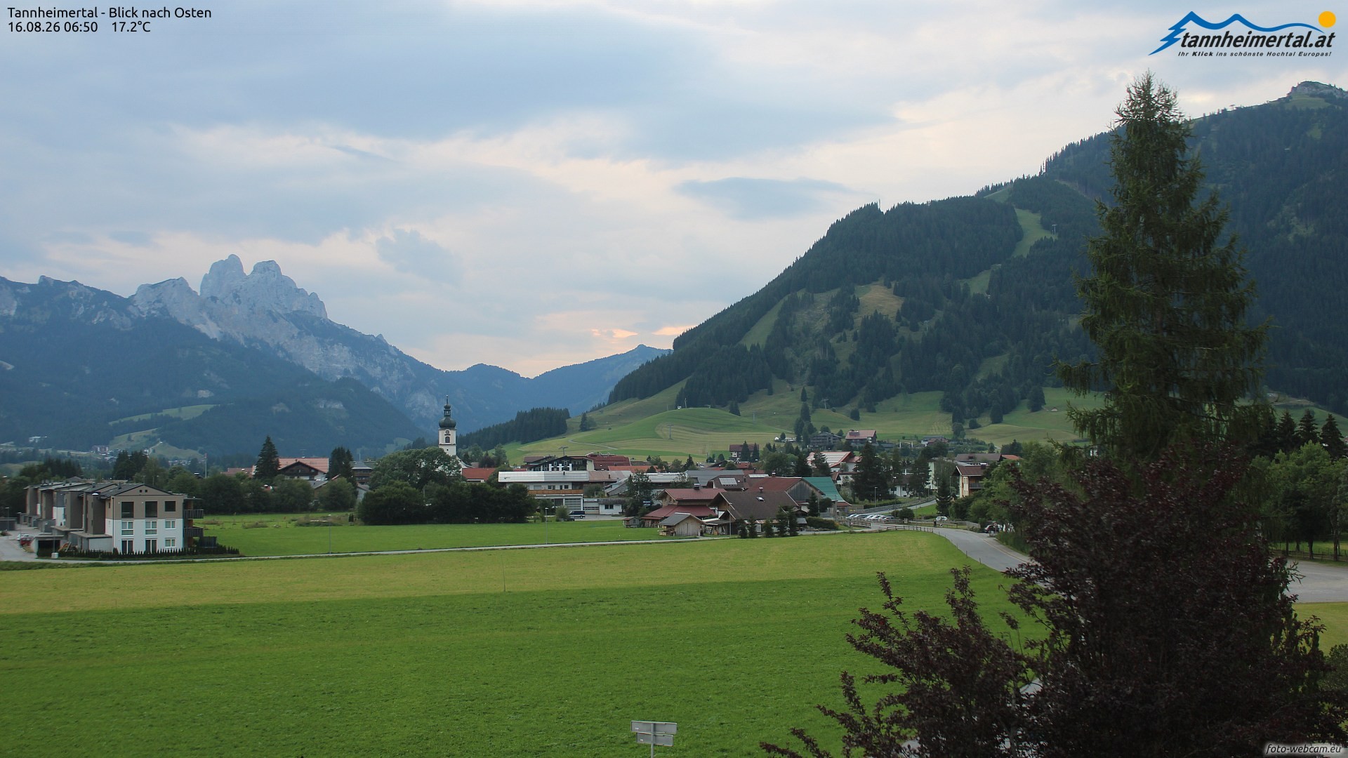 Archived image Webcam Ski Resort Schattwald Zöblen