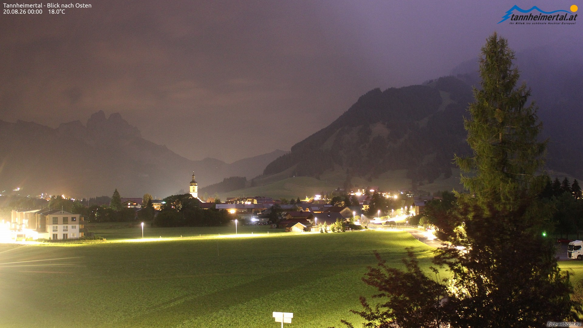 Archiv Foto Webcam Blick ins Tannheimer Tal