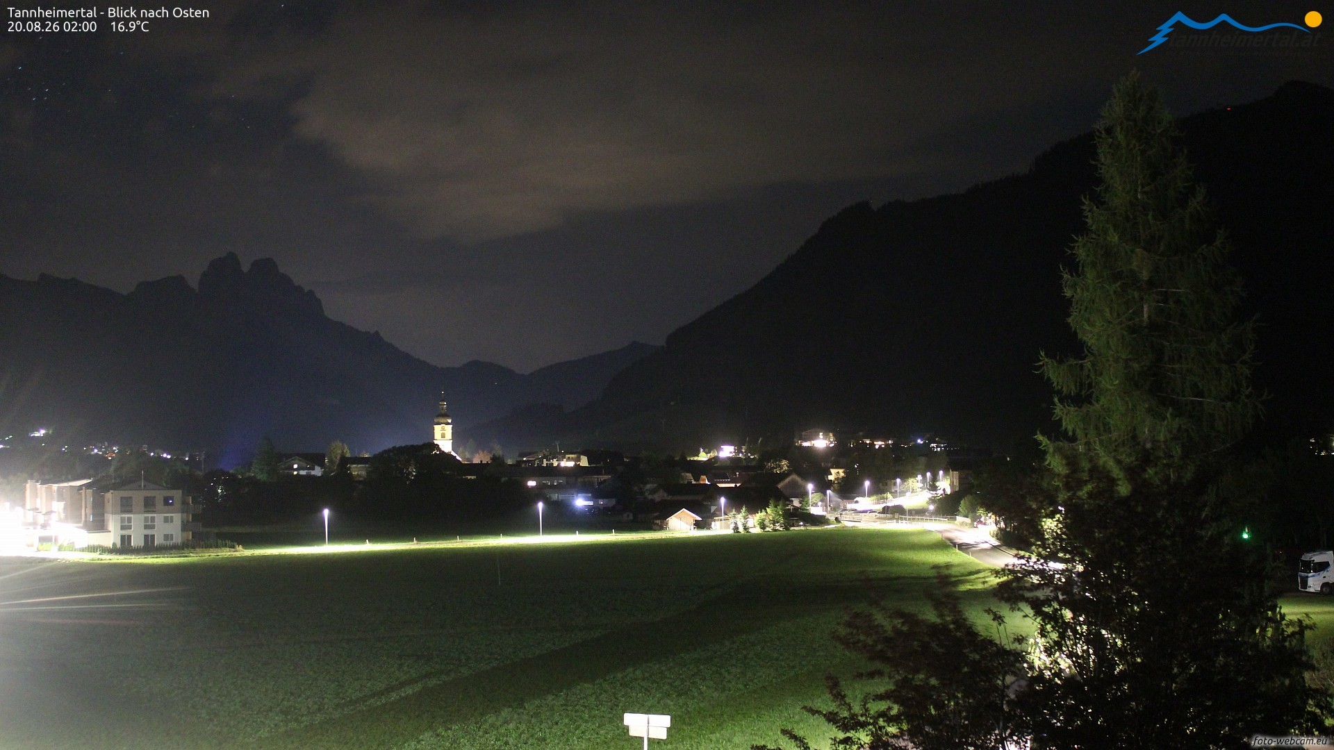 Archiv Foto Webcam Blick ins Tannheimer Tal