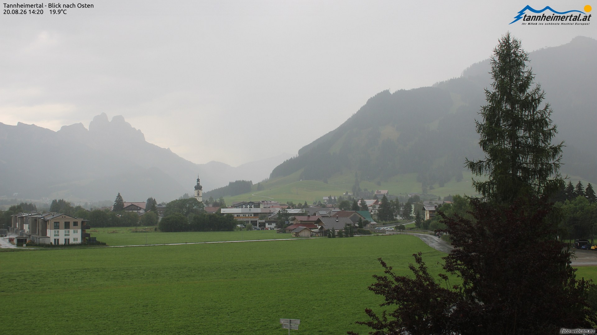 Archiv Foto Webcam Blick ins Tannheimer Tal
