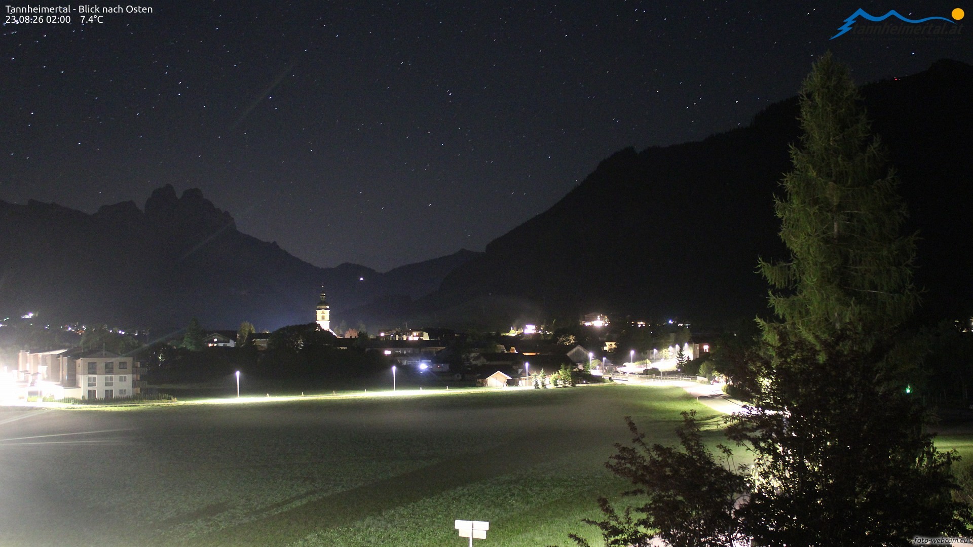 Archiv Foto Webcam Blick ins Tannheimer Tal