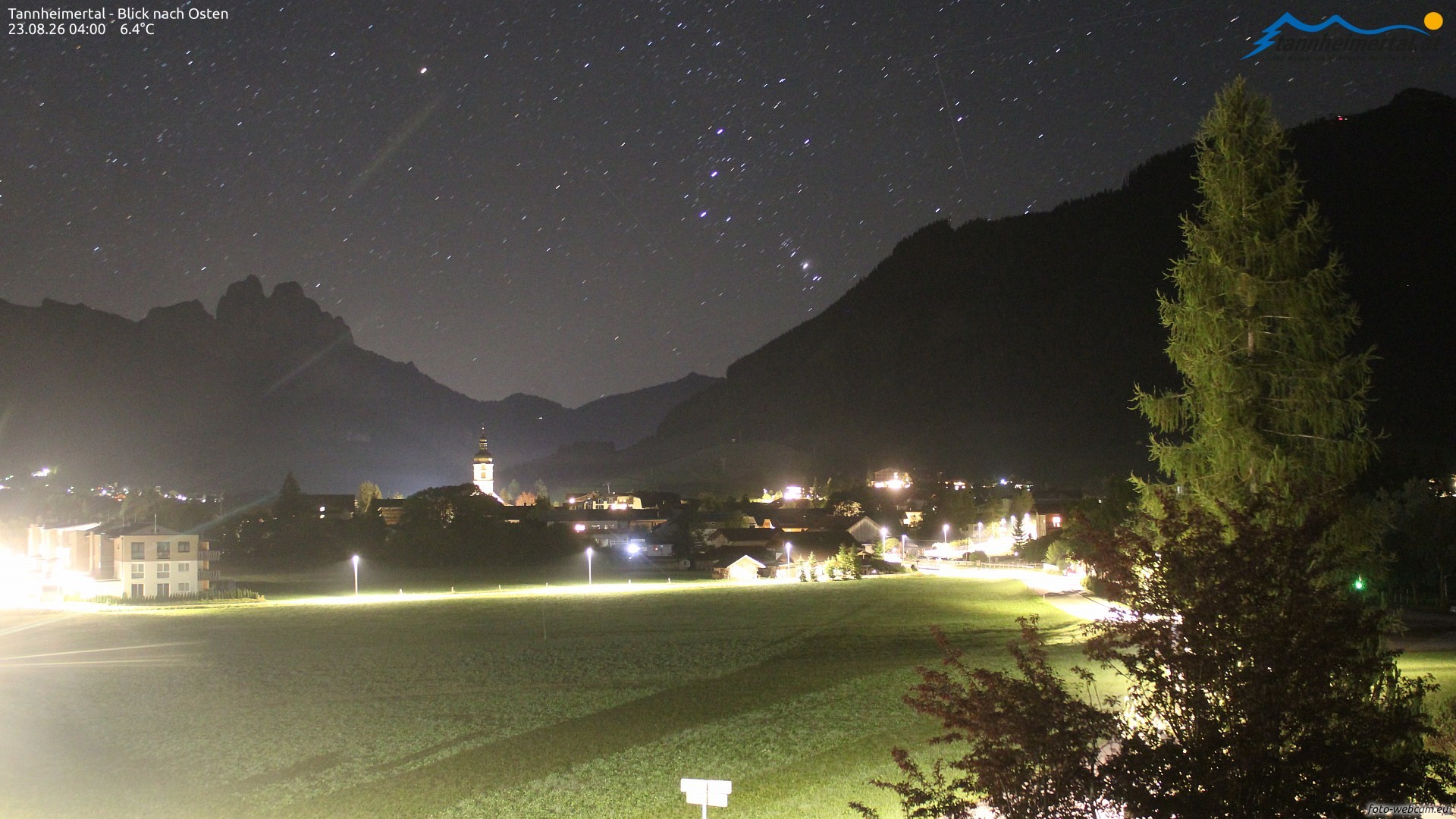 Archiv Foto Webcam Blick ins Tannheimer Tal