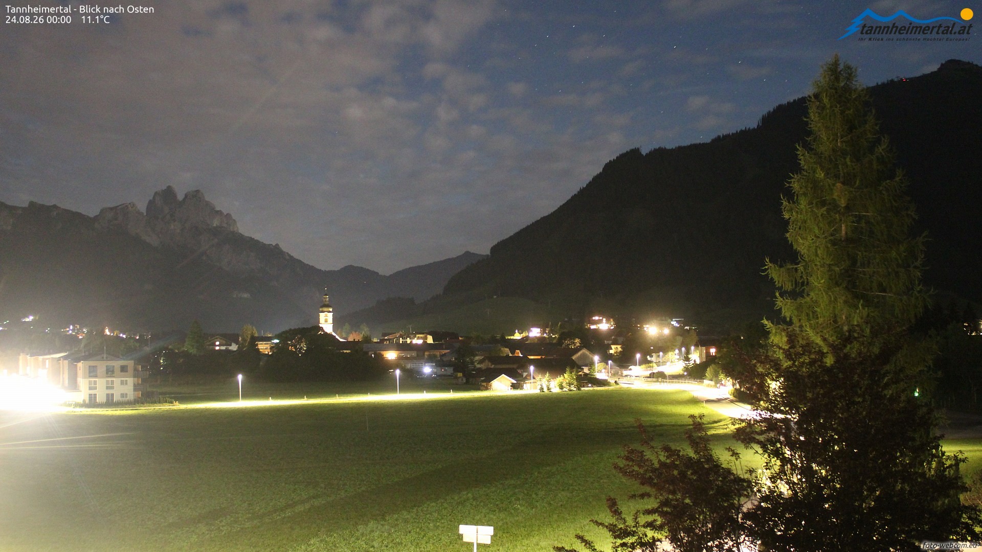 Archiv Foto Webcam Blick ins Tannheimer Tal