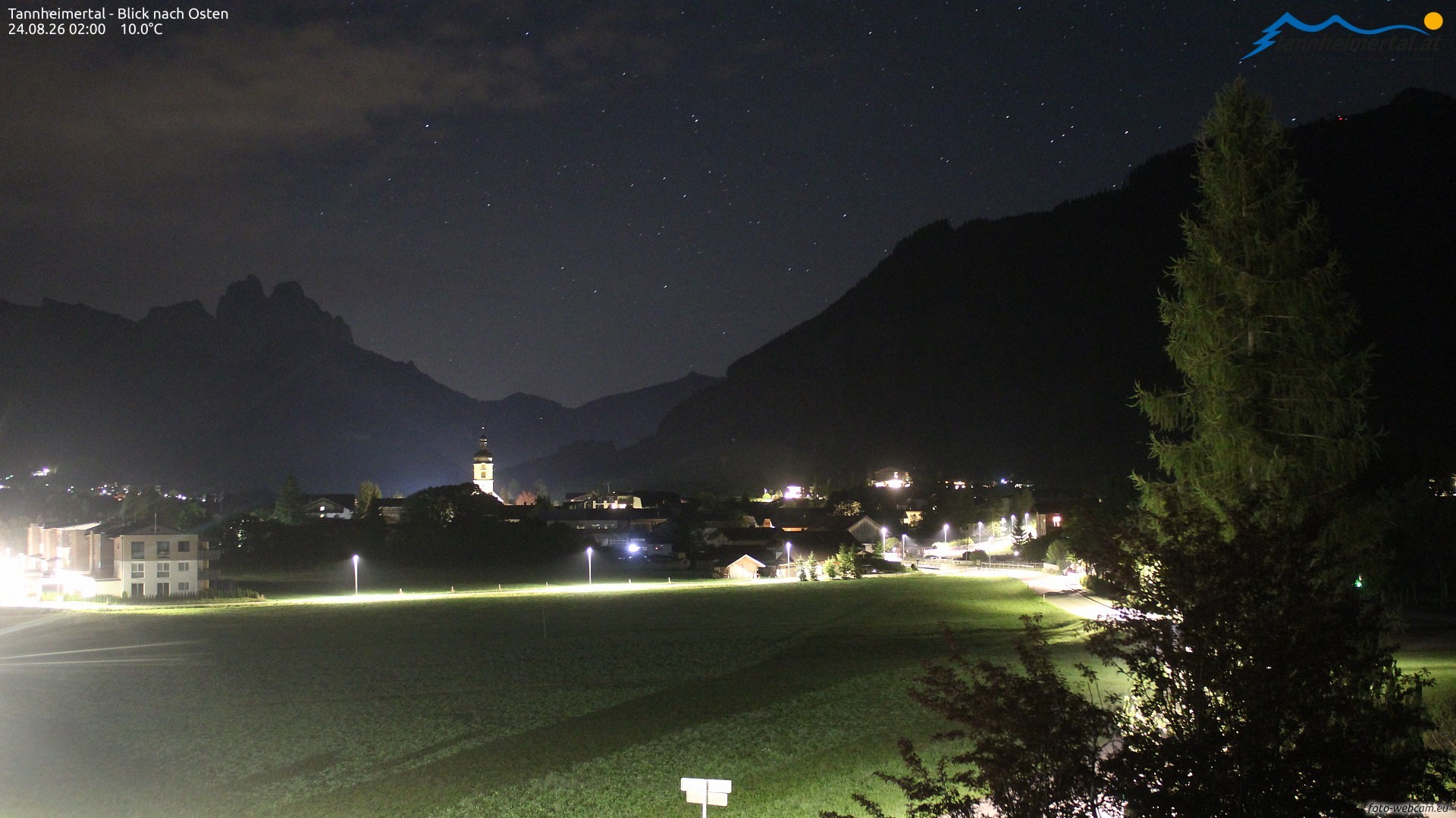 Archiv Foto Webcam Blick ins Tannheimer Tal