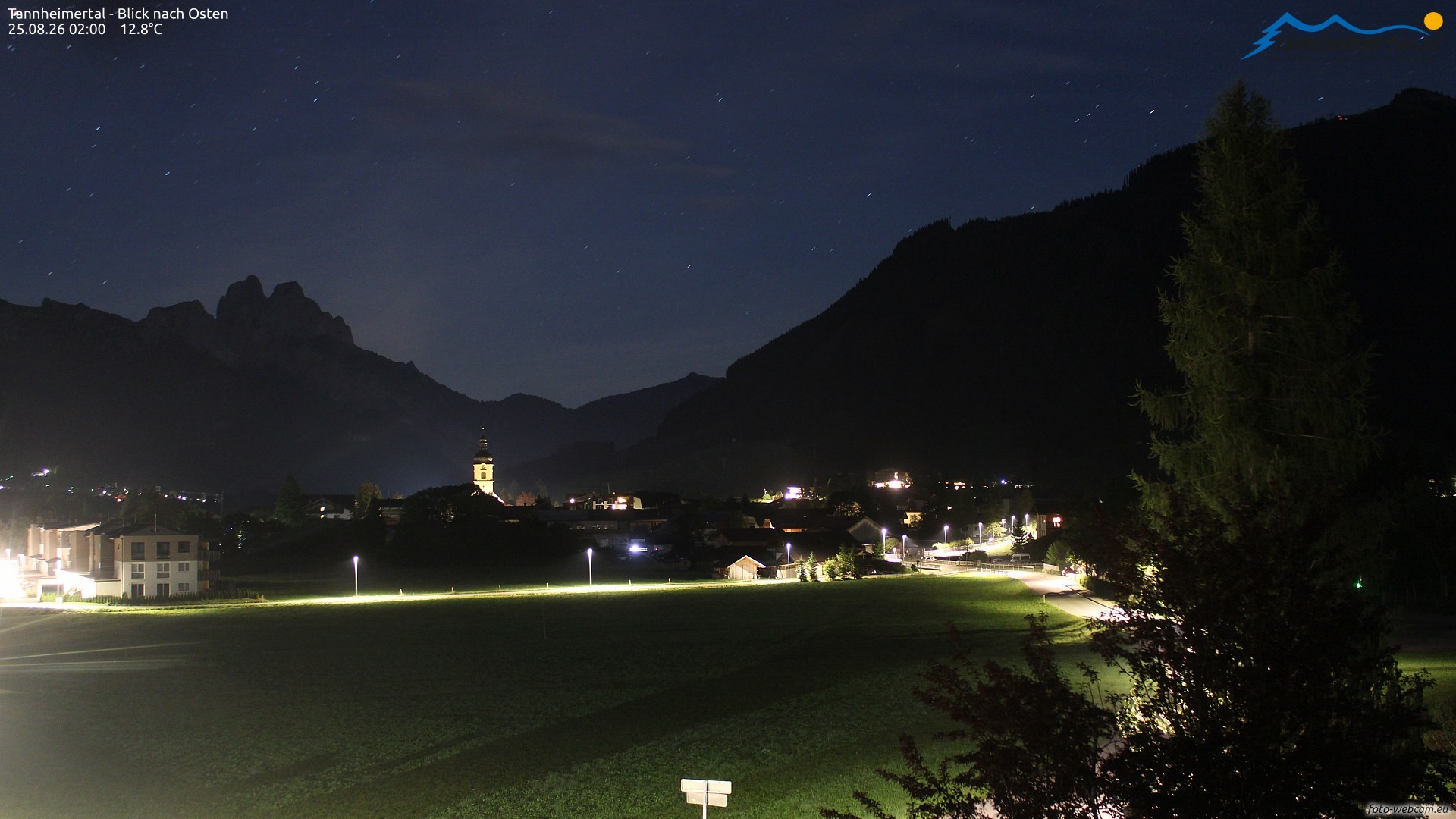 Archiv Foto Webcam Blick ins Tannheimer Tal