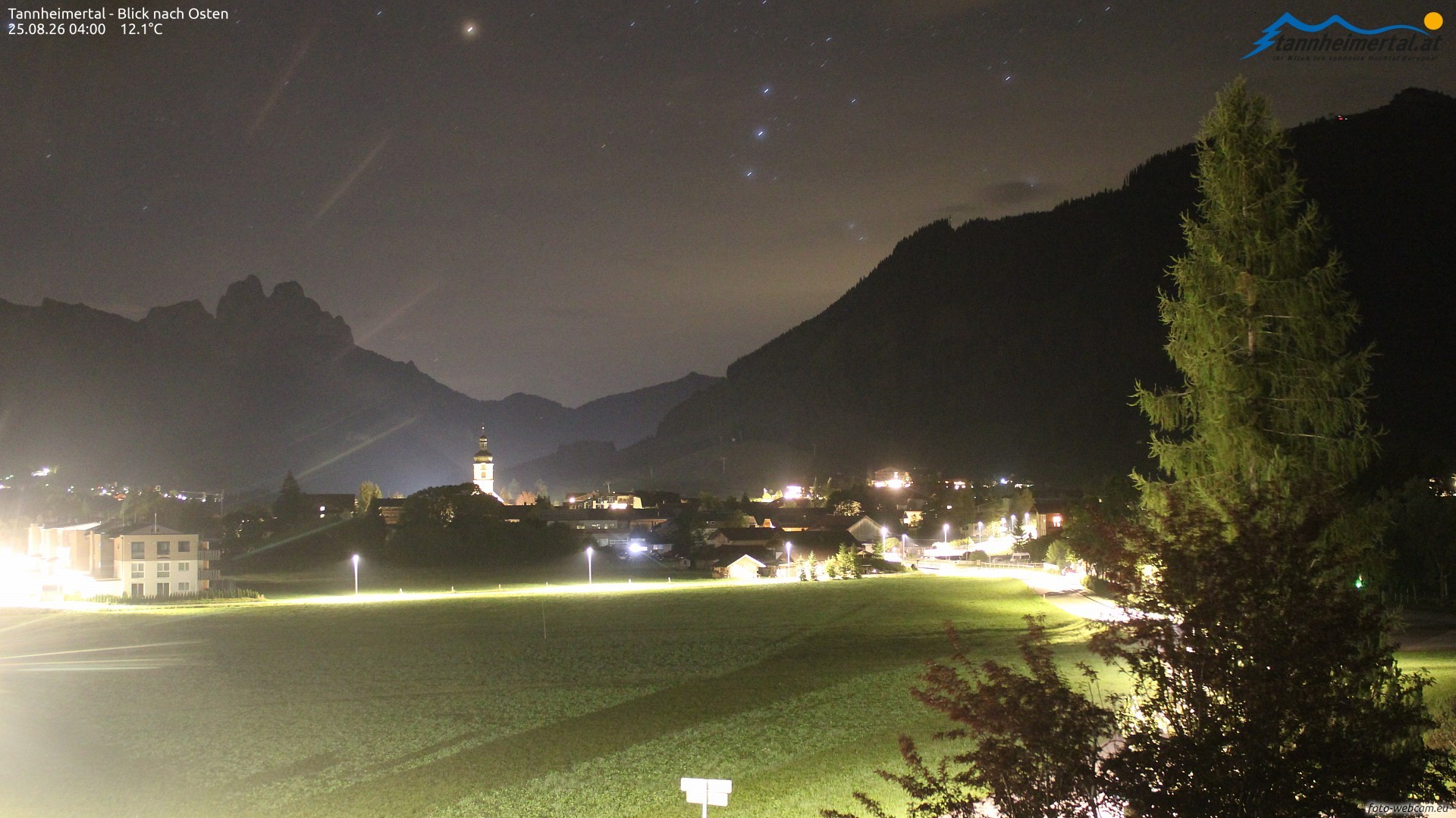 Archiv Foto Webcam Blick ins Tannheimer Tal