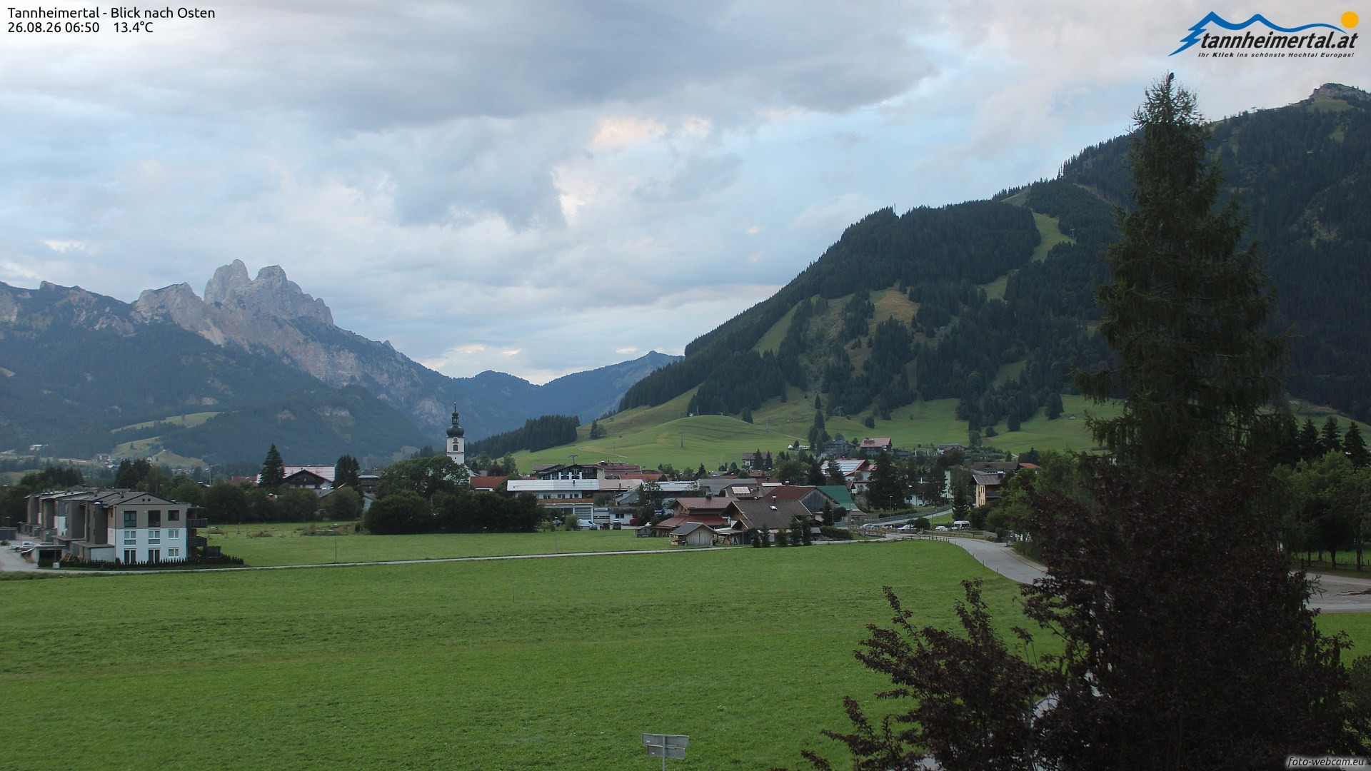 Archived image Webcam Ski Resort Schattwald Zöblen
