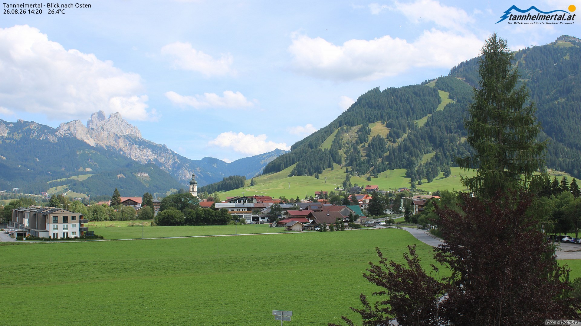 Archived image Webcam Ski Resort Schattwald Zöblen