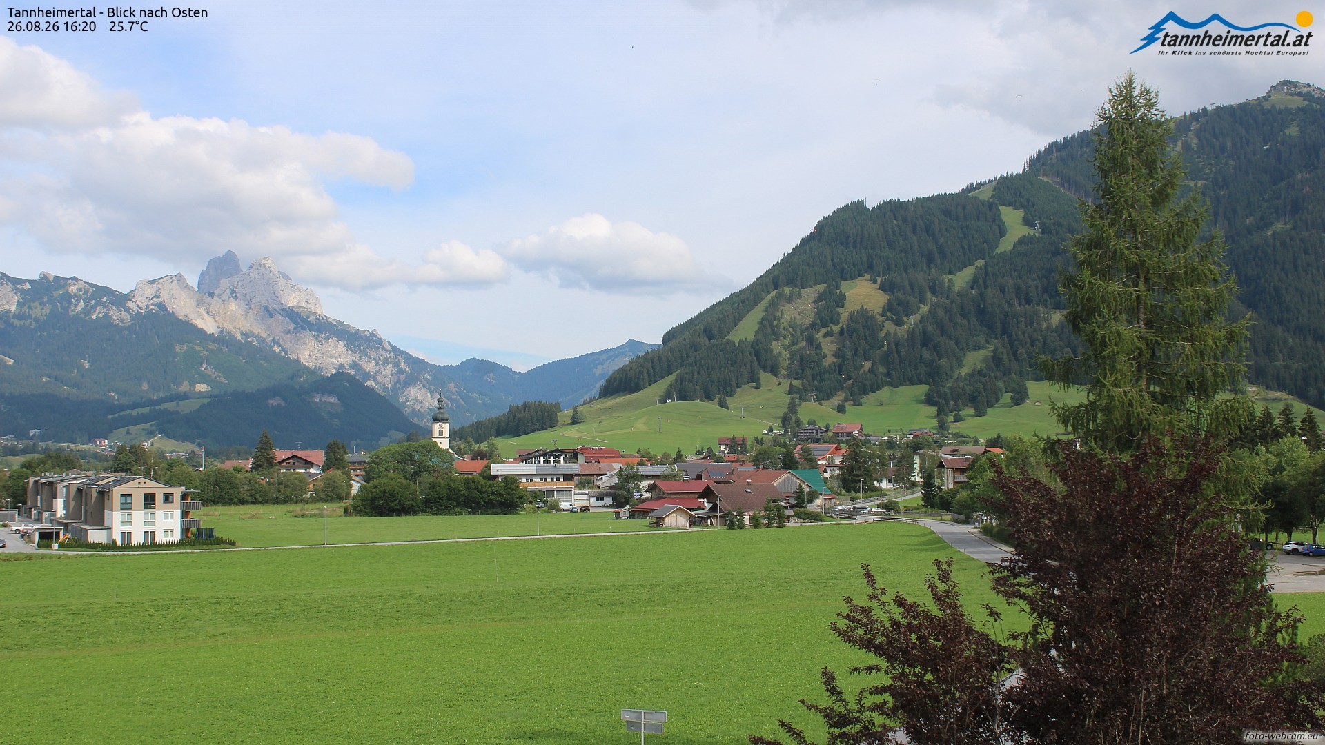 Archived image Webcam Ski Resort Schattwald Zöblen